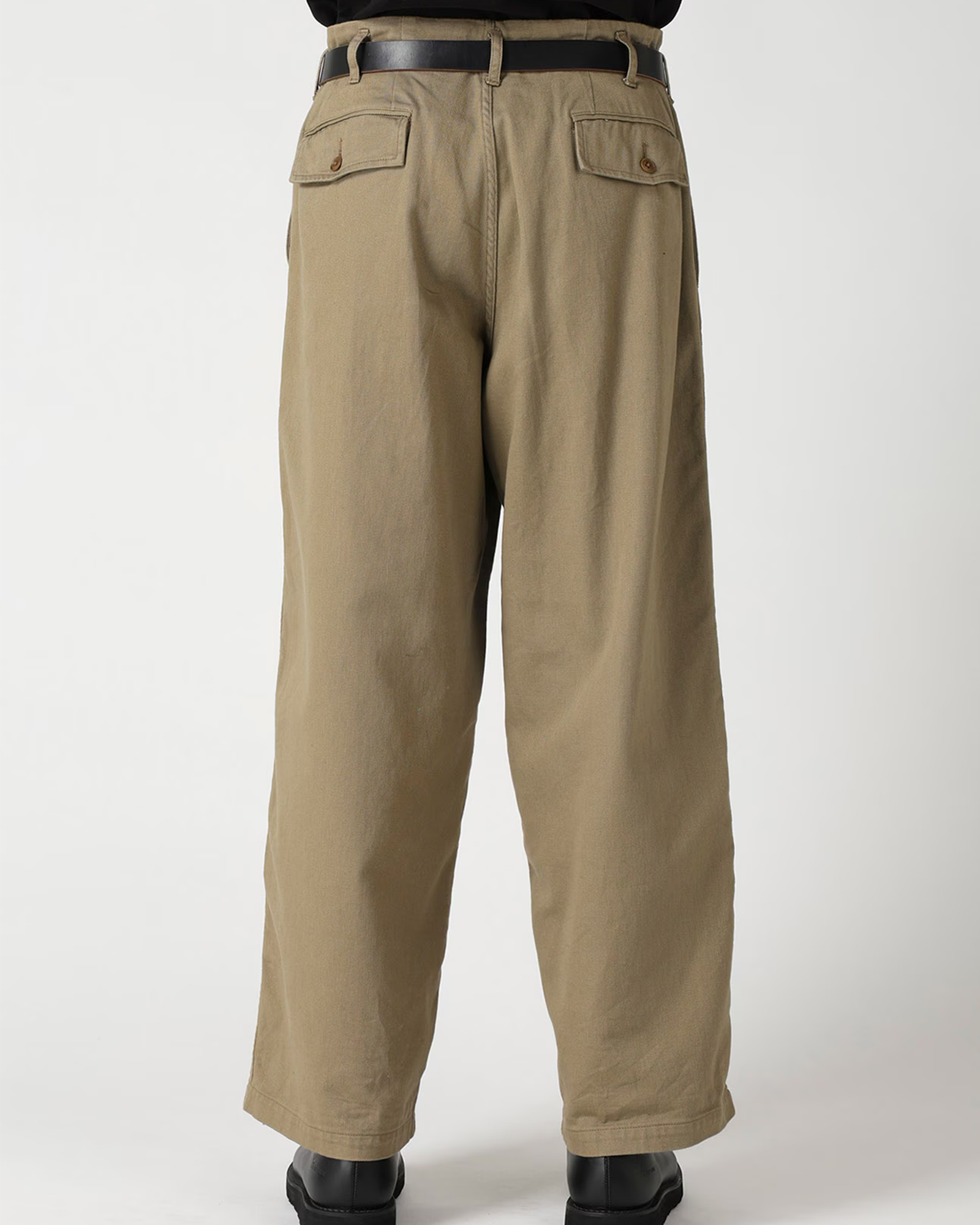 Y's for men・ワイズ フォー メン - その他パンツ SPOTTED KATSURAGI 6 TUCKS PANTS / BEIGE