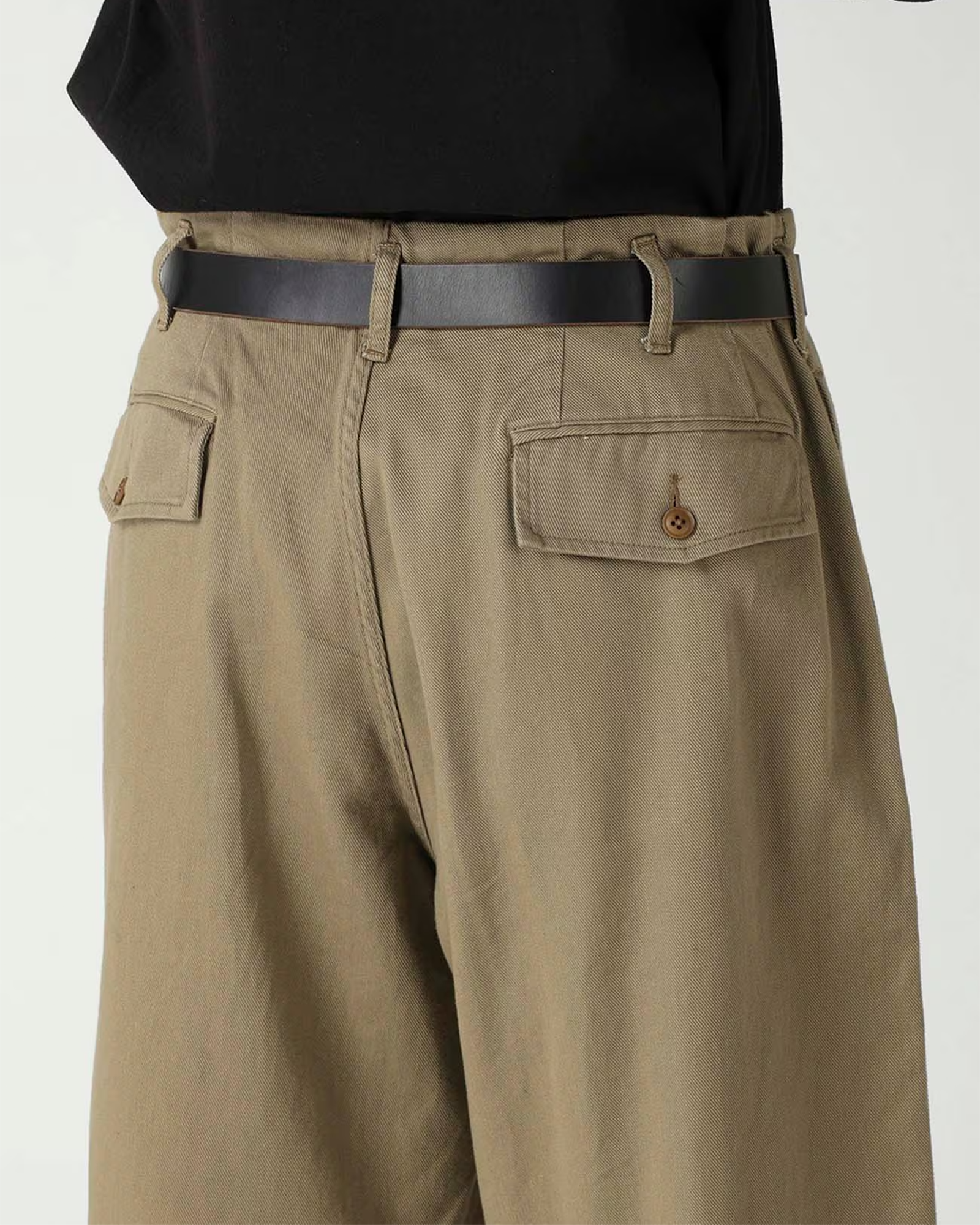 Y's for men・ワイズ フォー メン - その他パンツ SPOTTED KATSURAGI 6 TUCKS PANTS / BEIGE