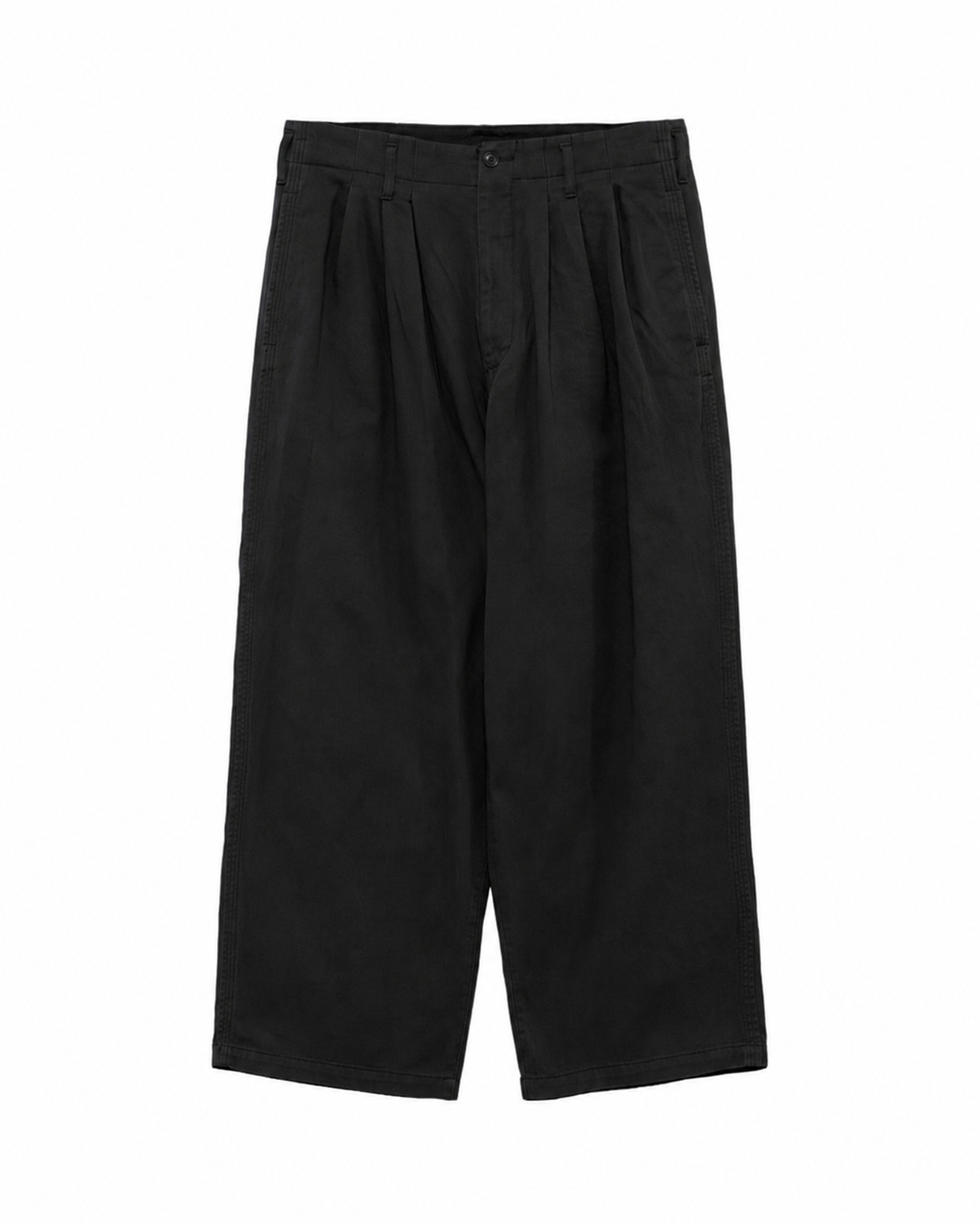 Y's for men・ワイズ フォー メン - その他パンツ SPOTTED KATSURAGI 6 TUCKS PANTS / BLACK