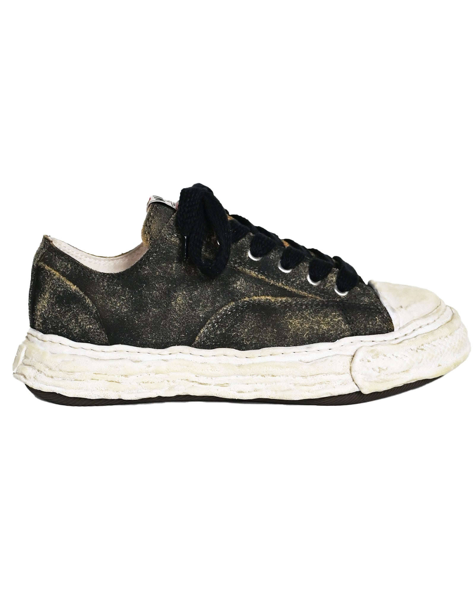 PETERSON 23 ORIGINAL SOLE VINTAGE SUEDE LOW-TOP SNEAKER / BLACK