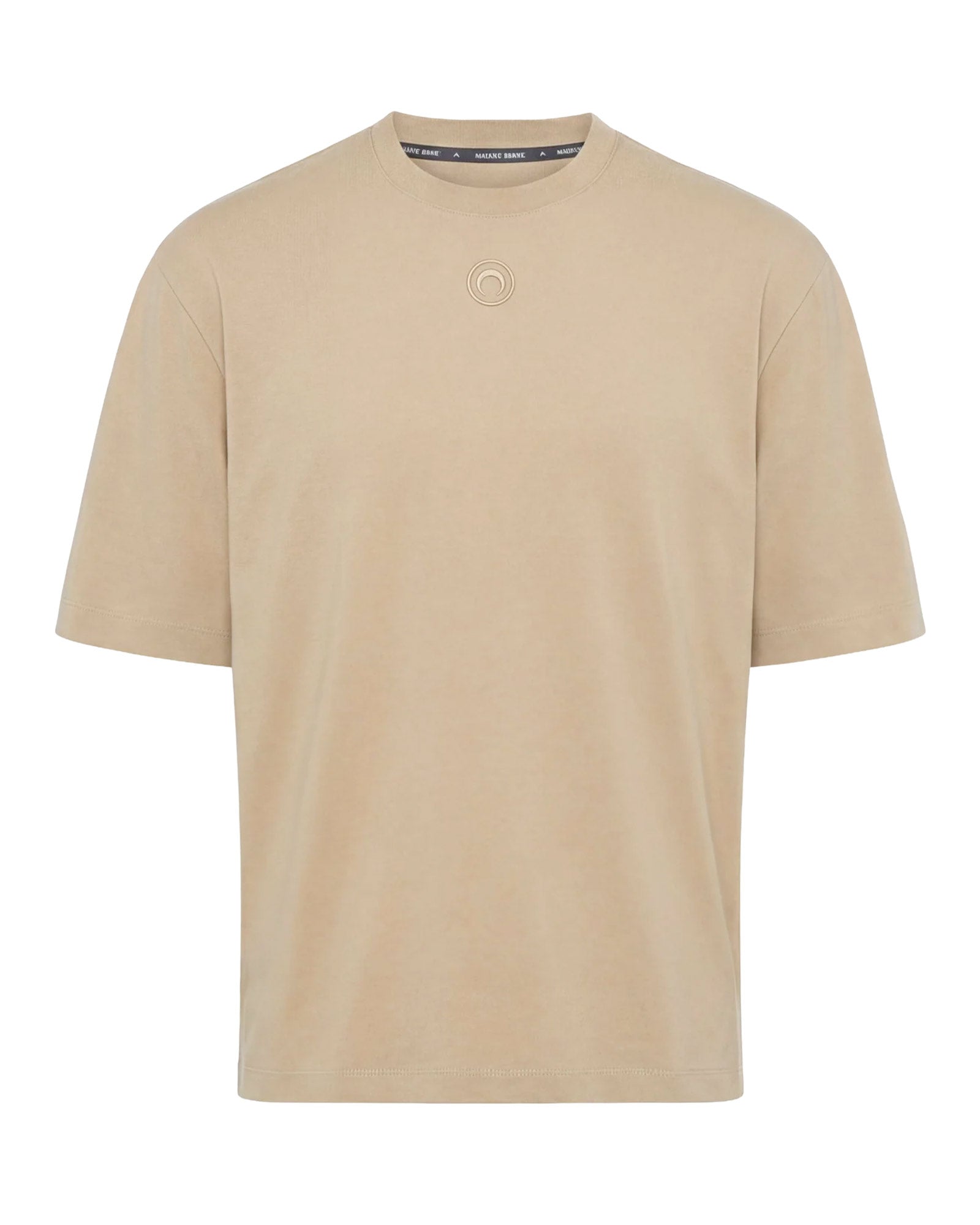 MOON LOGO JERSEY SS CREWNECK T-SHIRT / TAUPE