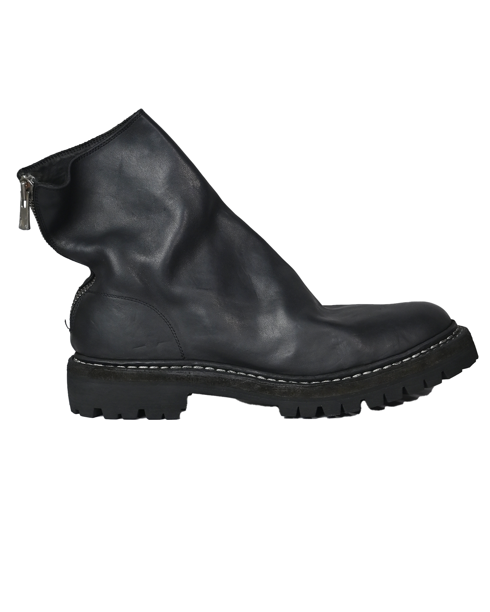 GUIDI・グイディ - ブーツ N HORSE FULL GRAIN BACK ZIP BOOT / BLACK