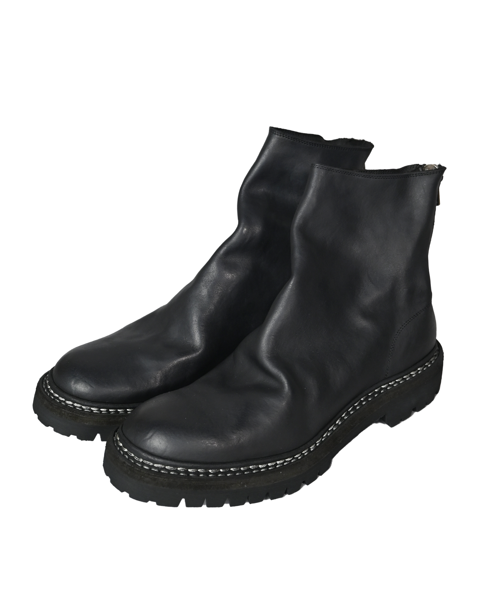 GUIDI (グイディ) AW26 N HORSE FULL GRAIN BACK ZIP BOOT / BLACK