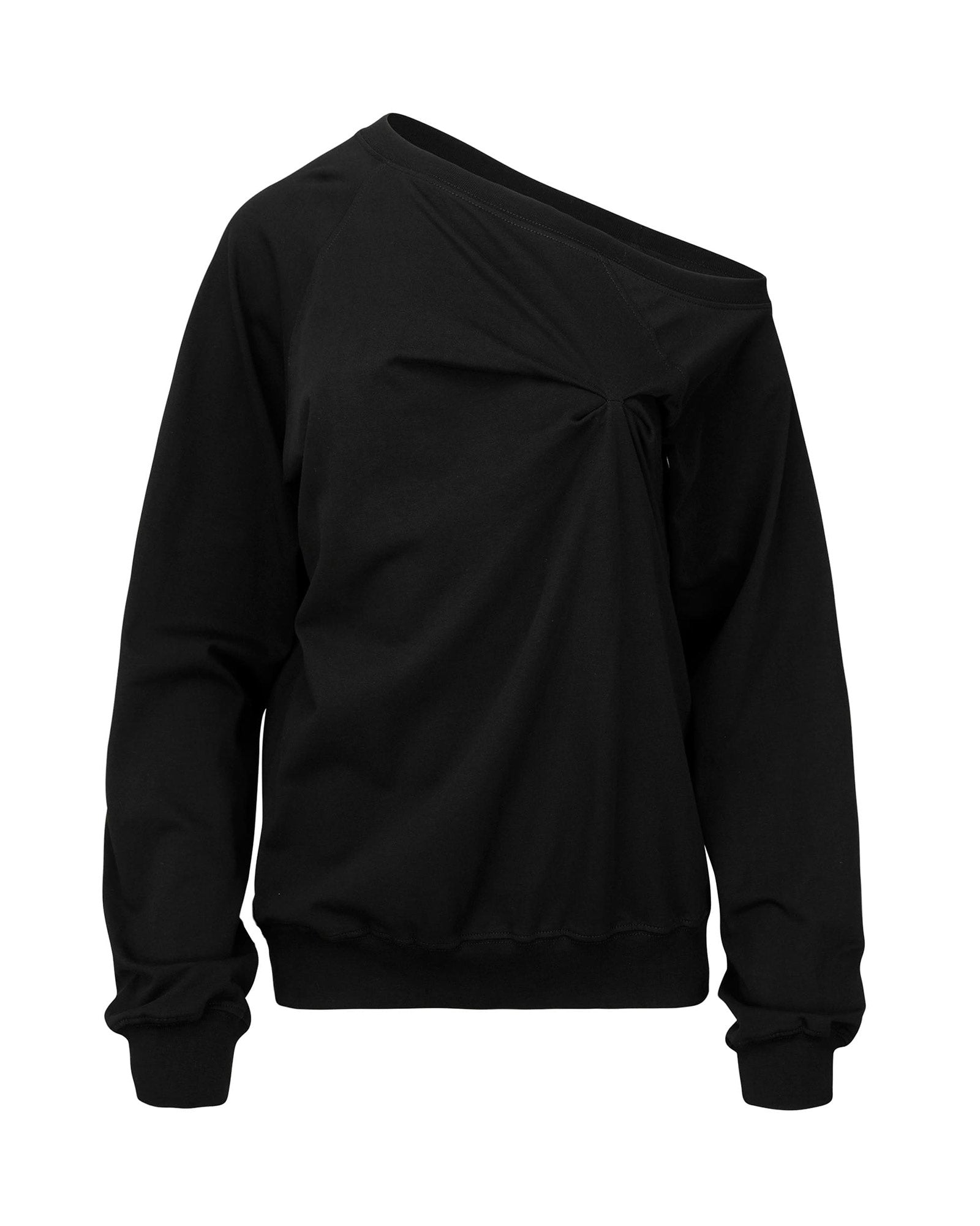 PINCHED LONG SLEEVE / BLACK