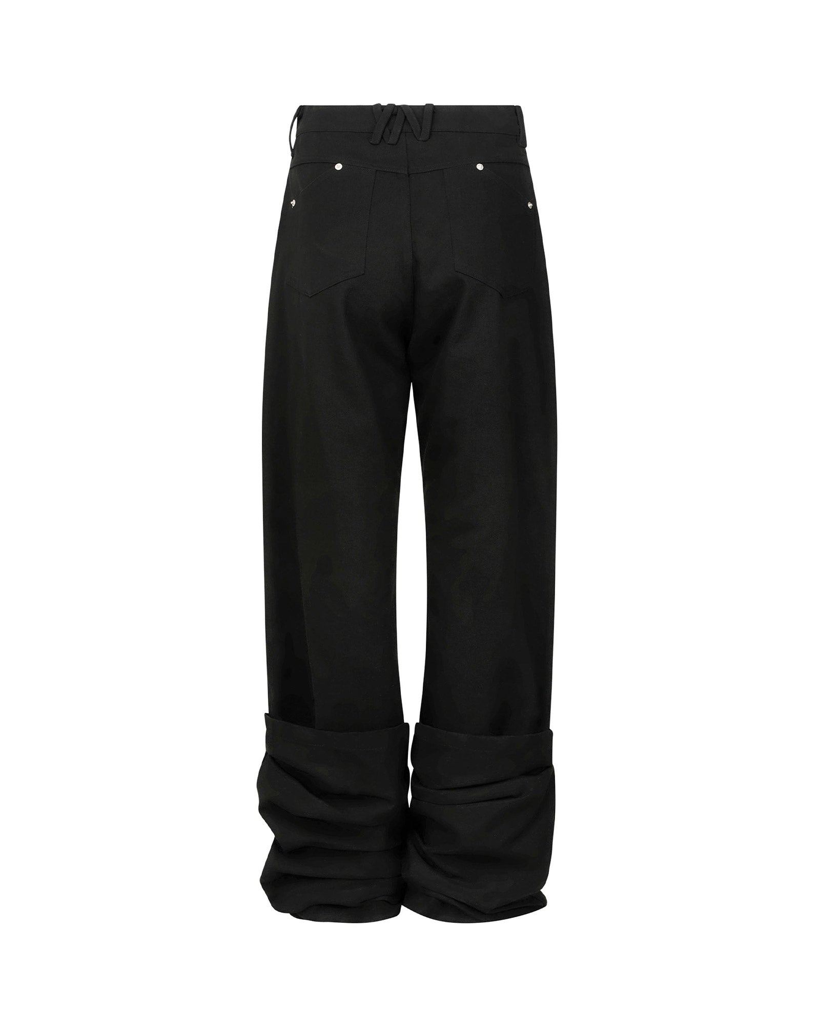 NACHE・ナチェ - デニムパンツ REVERSE COTTON PANTS / BLACK