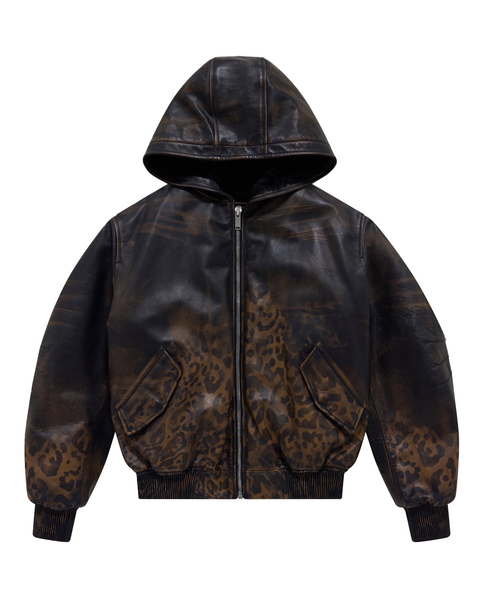 NEW 424 BOMBER / BLACK & CHEETAH