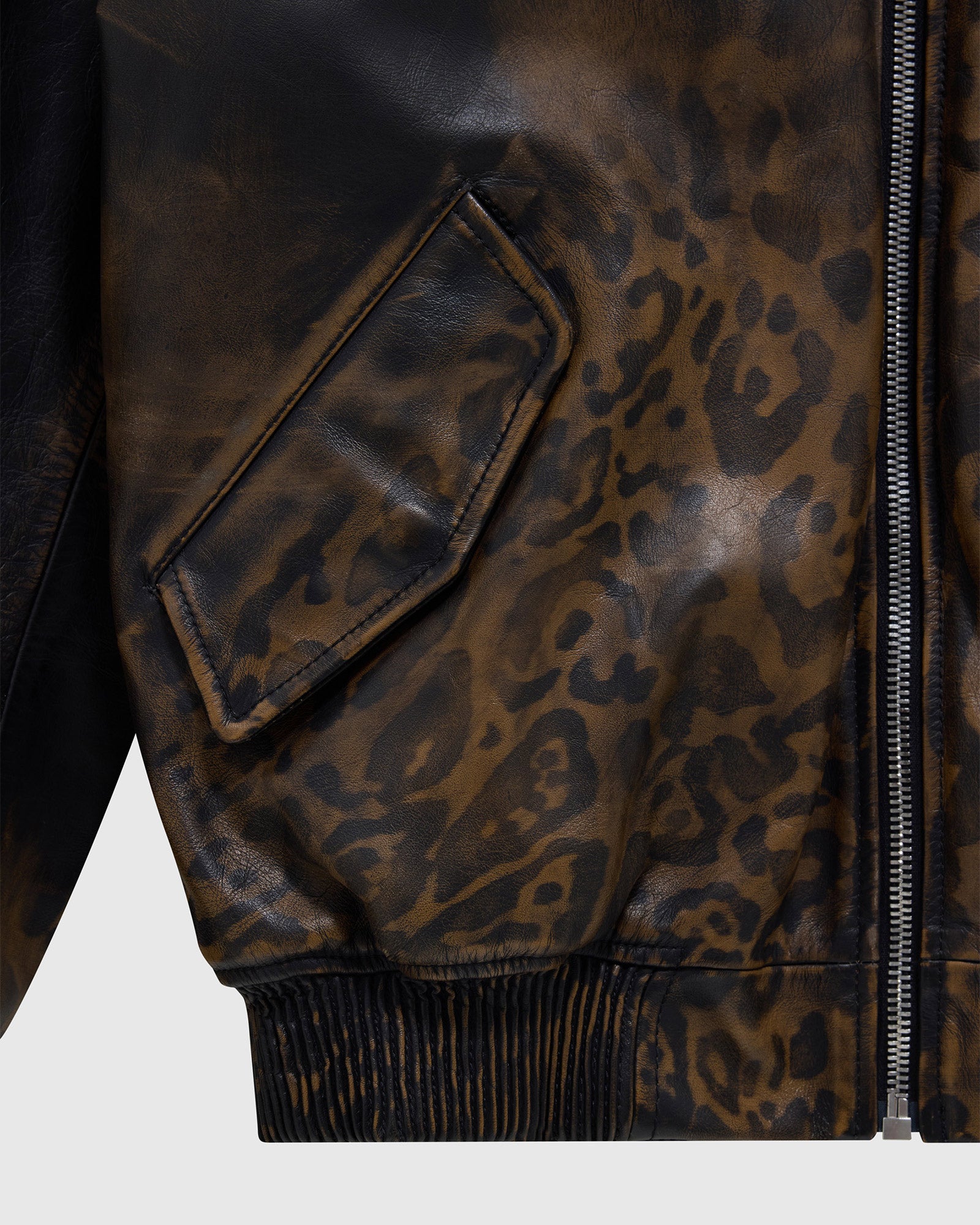 424・フォートゥーフォー - ジャケット NEW 424 BOMBER / BLACK & CHEETAH