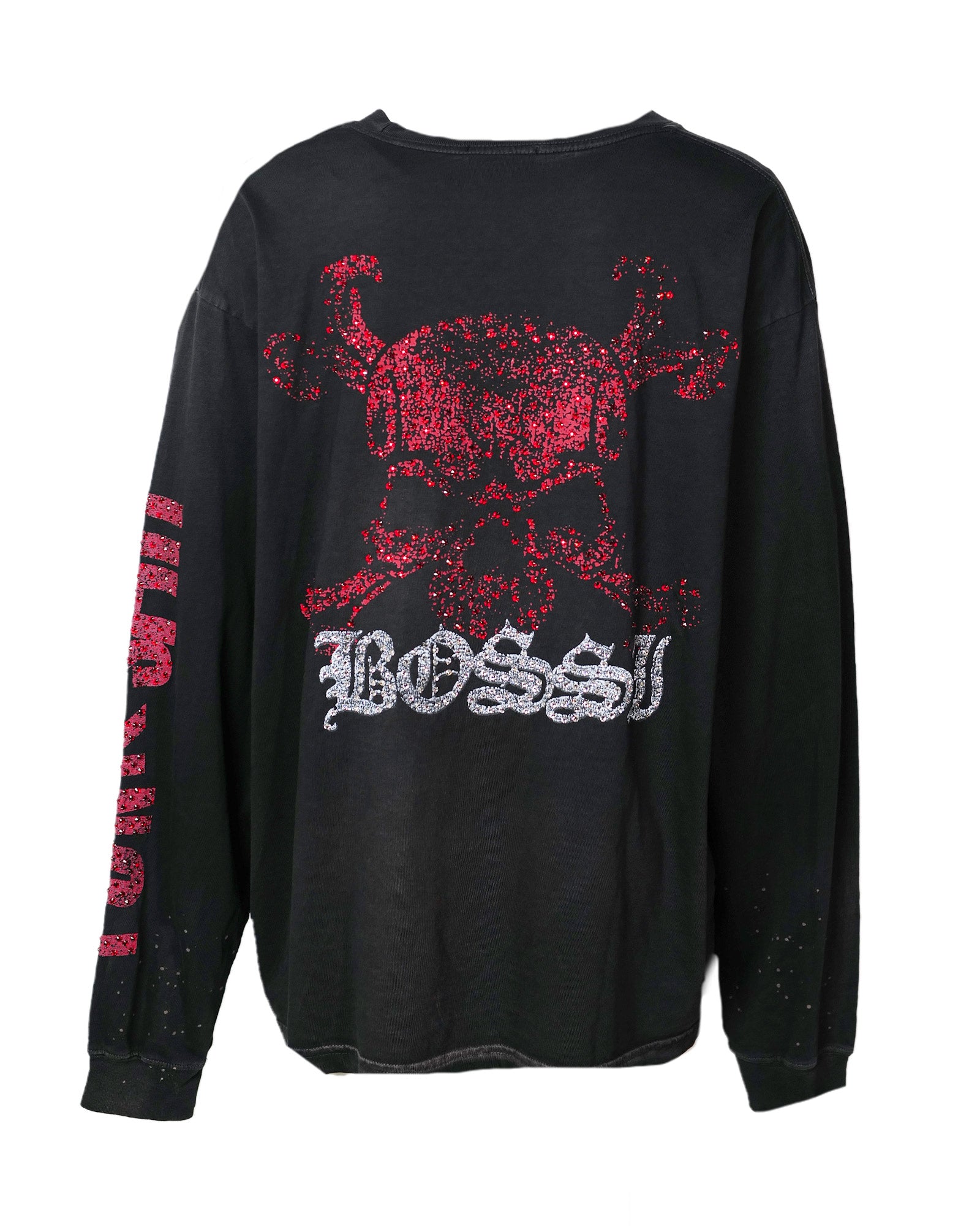 BOSSI・ボッシ スポーツウェア - L/S Tシャツ NEW BOSSI × DETAIL RHINE STONE LONG SLEEVE 1