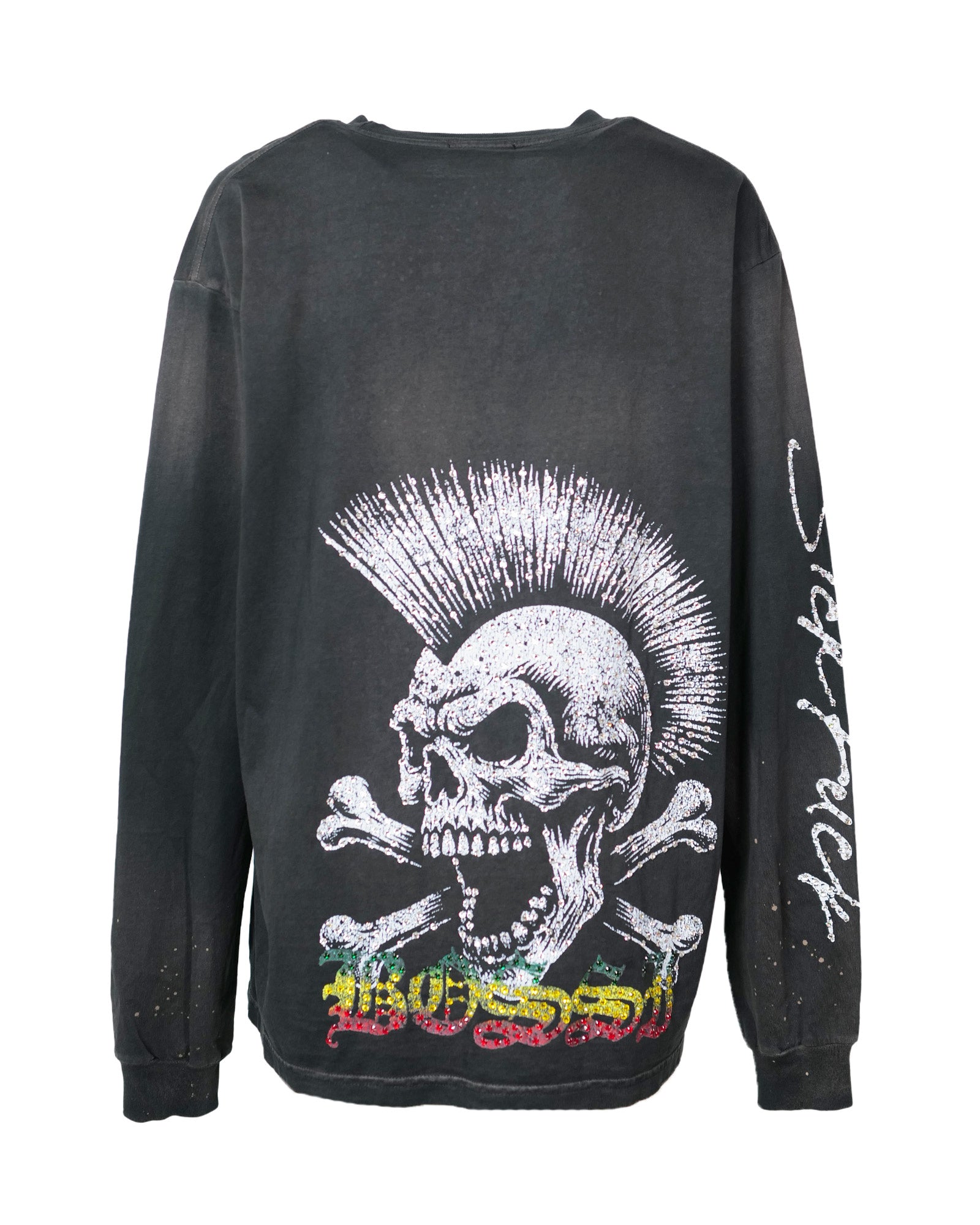 BOSSI・ボッシ スポーツウェア - L/S Tシャツ NEW BOSSI × DETAIL RHINE STONE LONG SLEEVE 2