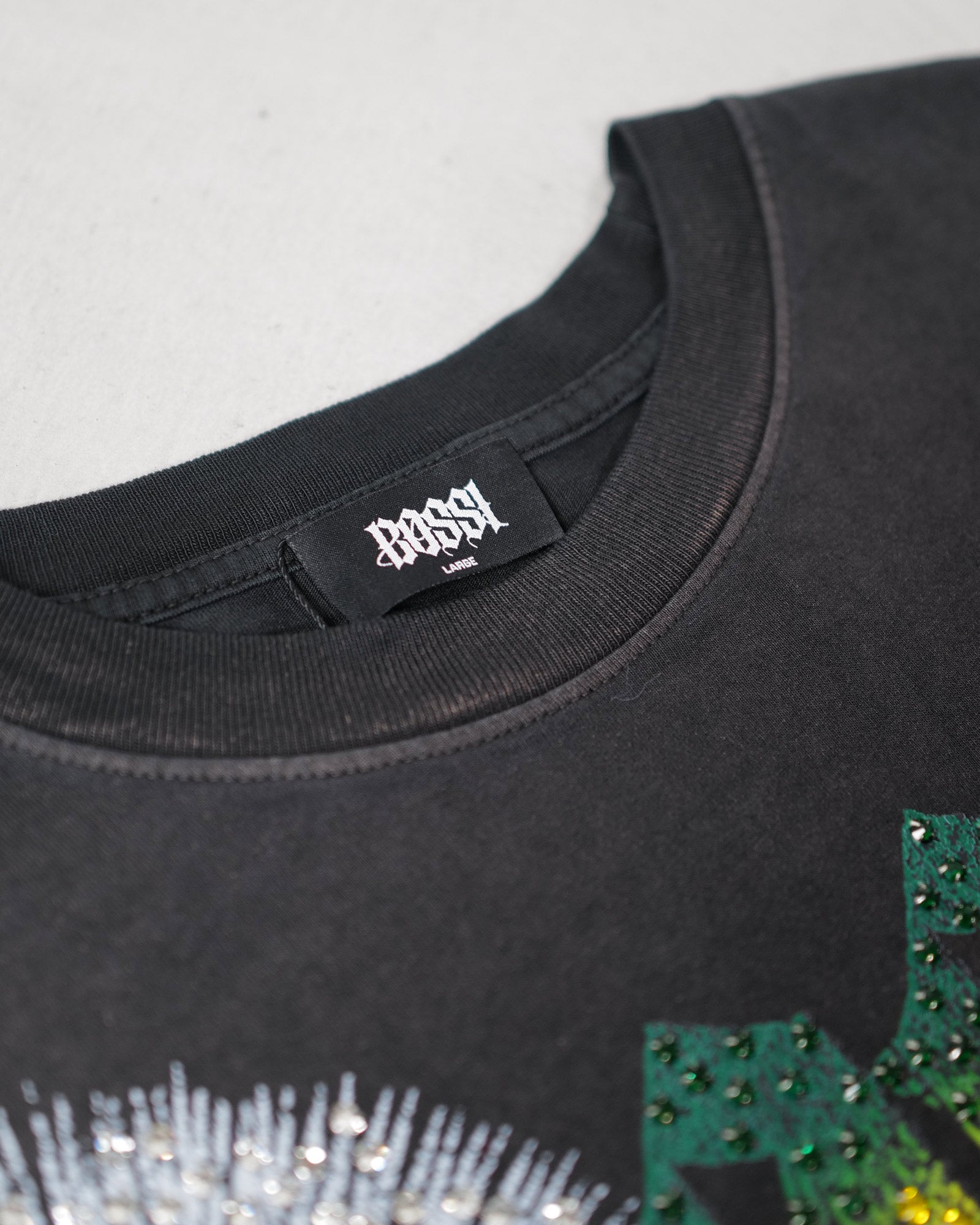 BOSSI・ボッシ スポーツウェア - L/S Tシャツ NEW BOSSI × DETAIL RHINE STONE LONG SLEEVE 2