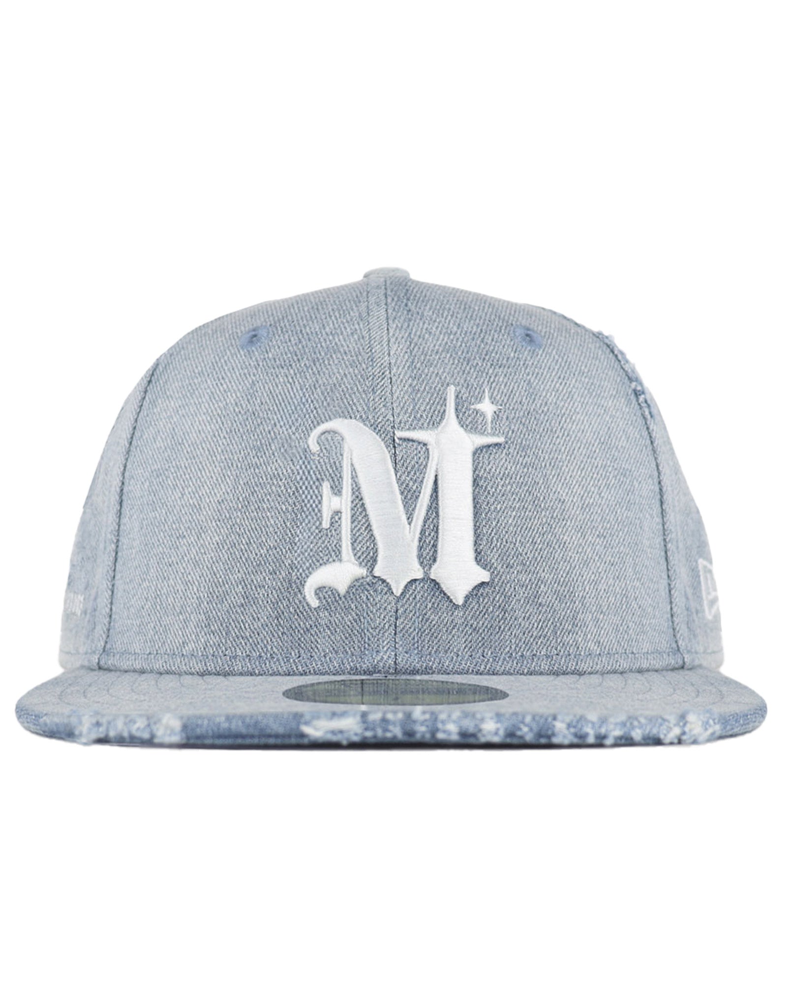 MLVINCE・メルヴィンス - 帽子 NEW ERA 59FIFTY AUTHENTIC LOGO CAP / LIGHT INDIGO / WHITE