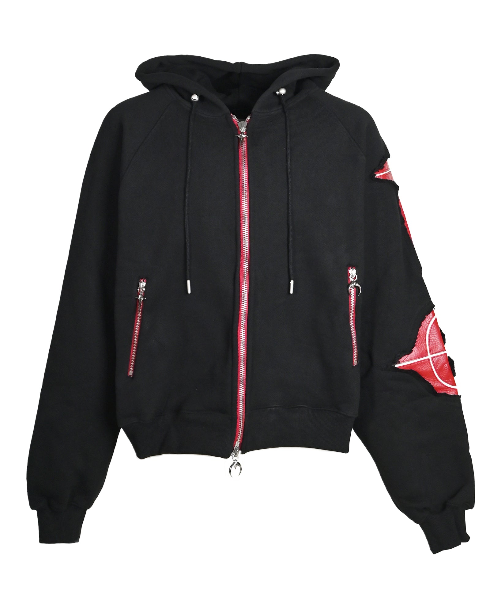 NEW ROCK ZIP-UP HOODIE / BLACK