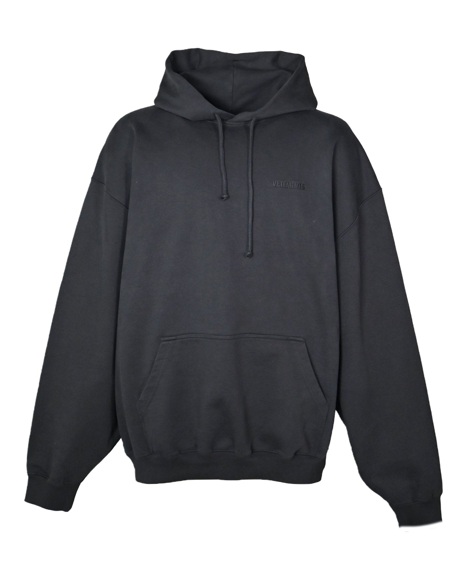 VETEMENTS・ヴェトモン - パーカー・フーディ LOGO OVERSIZED HOODIE / BLACK