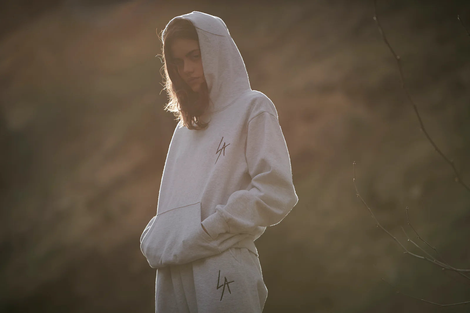 LOCAL AUTHORITY・ローカルオーソリティー - パーカー・フーディ LA SLASH HOODED FLEECE / HEATHER GREY