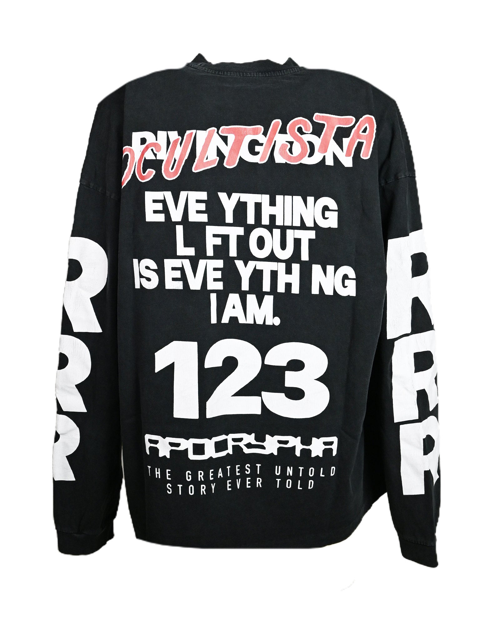 RRR123・リヴィントン ロイ レビス - L/S Tシャツ OCCULTISTA VINTAGE LS TEE / VINTAGE BLACK