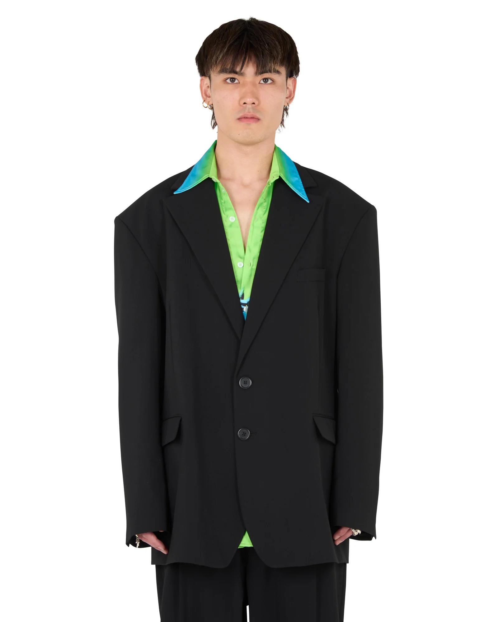 LU'UDAN・ルーダン -  OVERSIZED BOXY BLAZER / BLACK