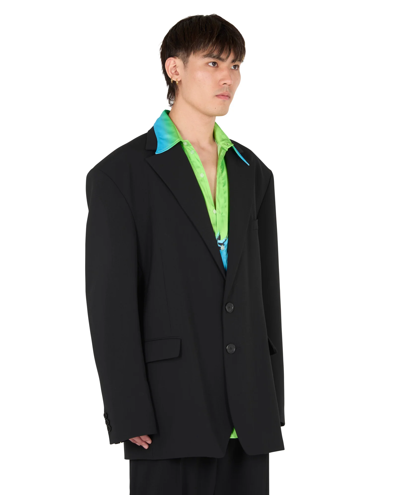 LU'UDAN・ルーダン -  OVERSIZED BOXY BLAZER / BLACK