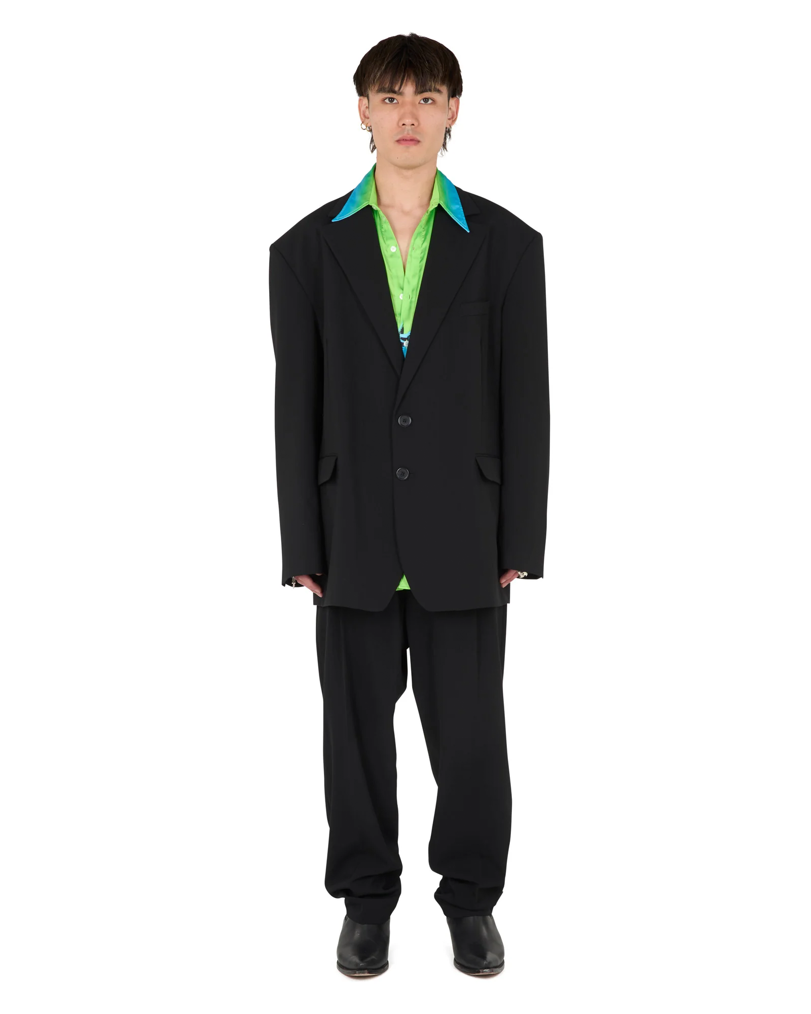 LU'UDAN・ルーダン -  OVERSIZED BOXY BLAZER / BLACK