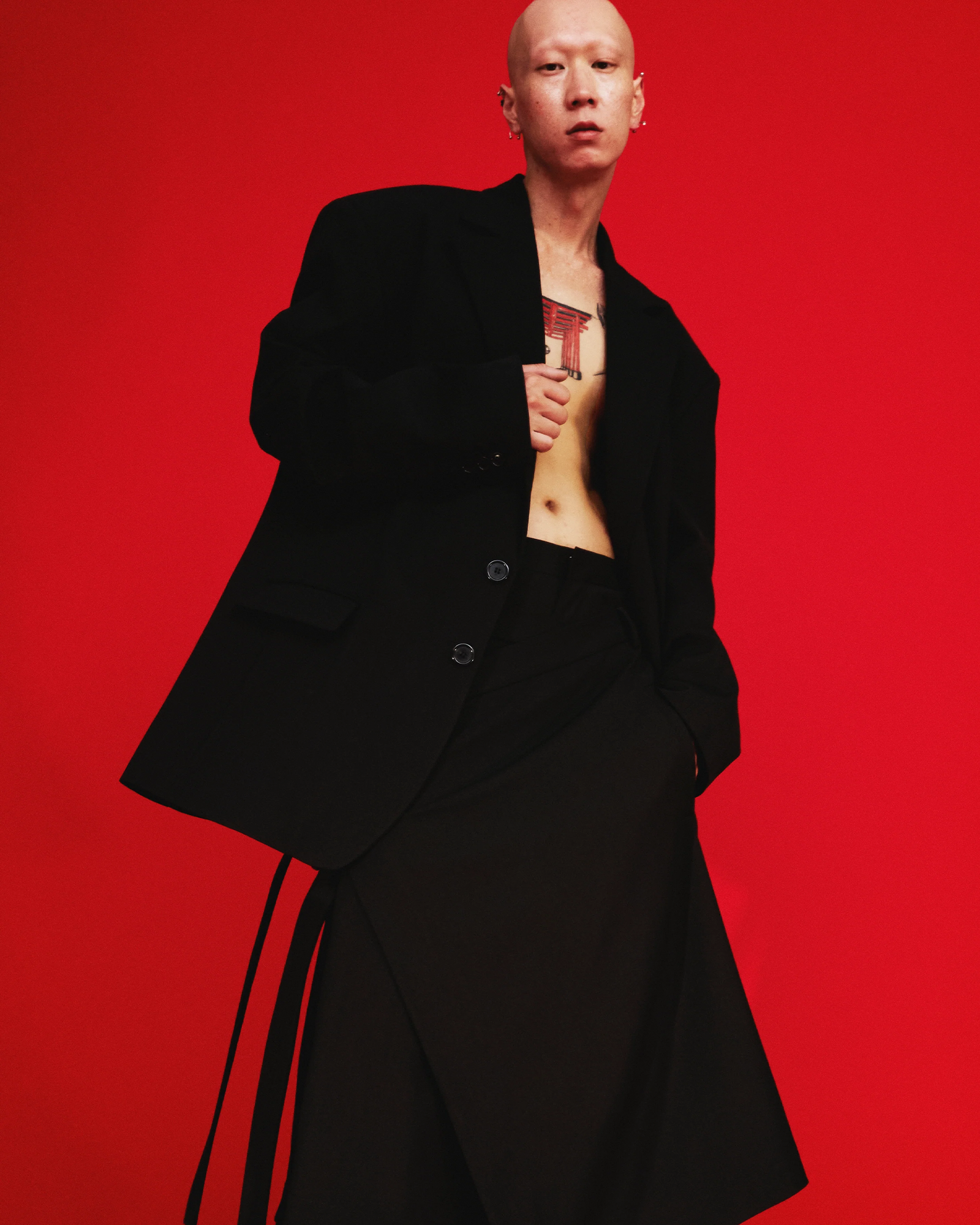 LU'UDAN・ルーダン -  OVERSIZED BOXY BLAZER / BLACK