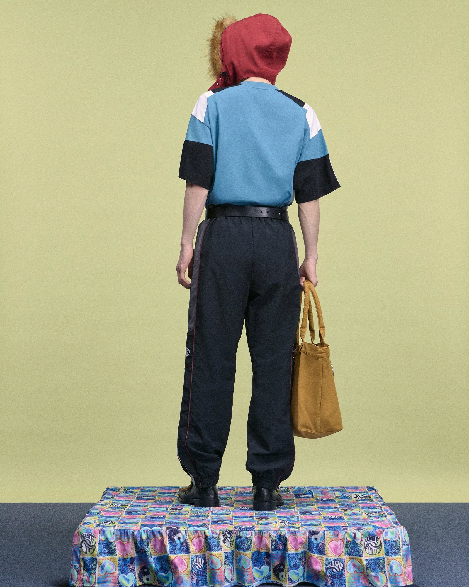 Martine Rose・マーティンローズ - Tシャツ・カットソー OVERSIZED PANELLED T-SHIRT / BLUE