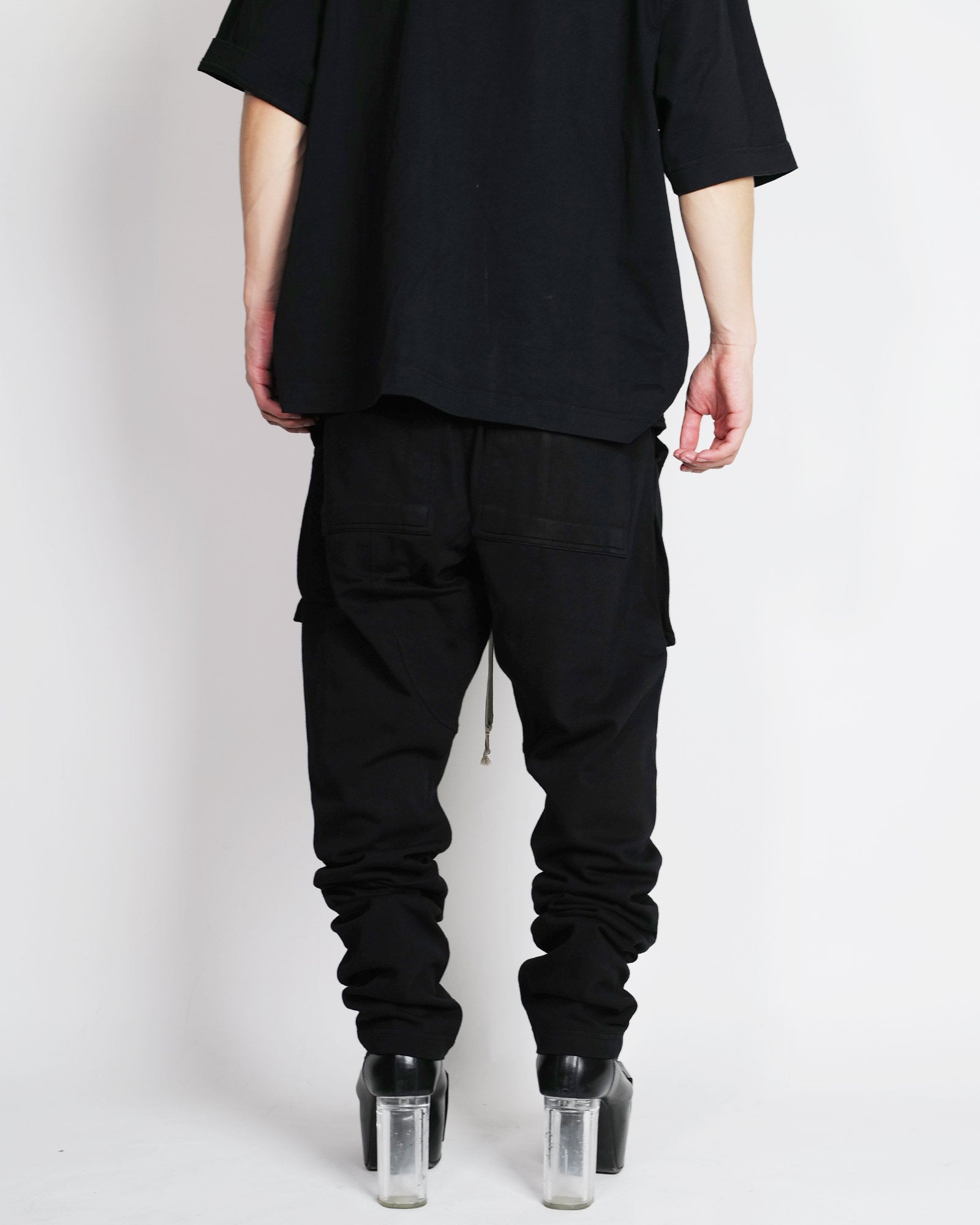 RICK OWENS DRKSHDW・rick owens dark shadow -  CREATCH CARGO DRAWSTRING / BLACK