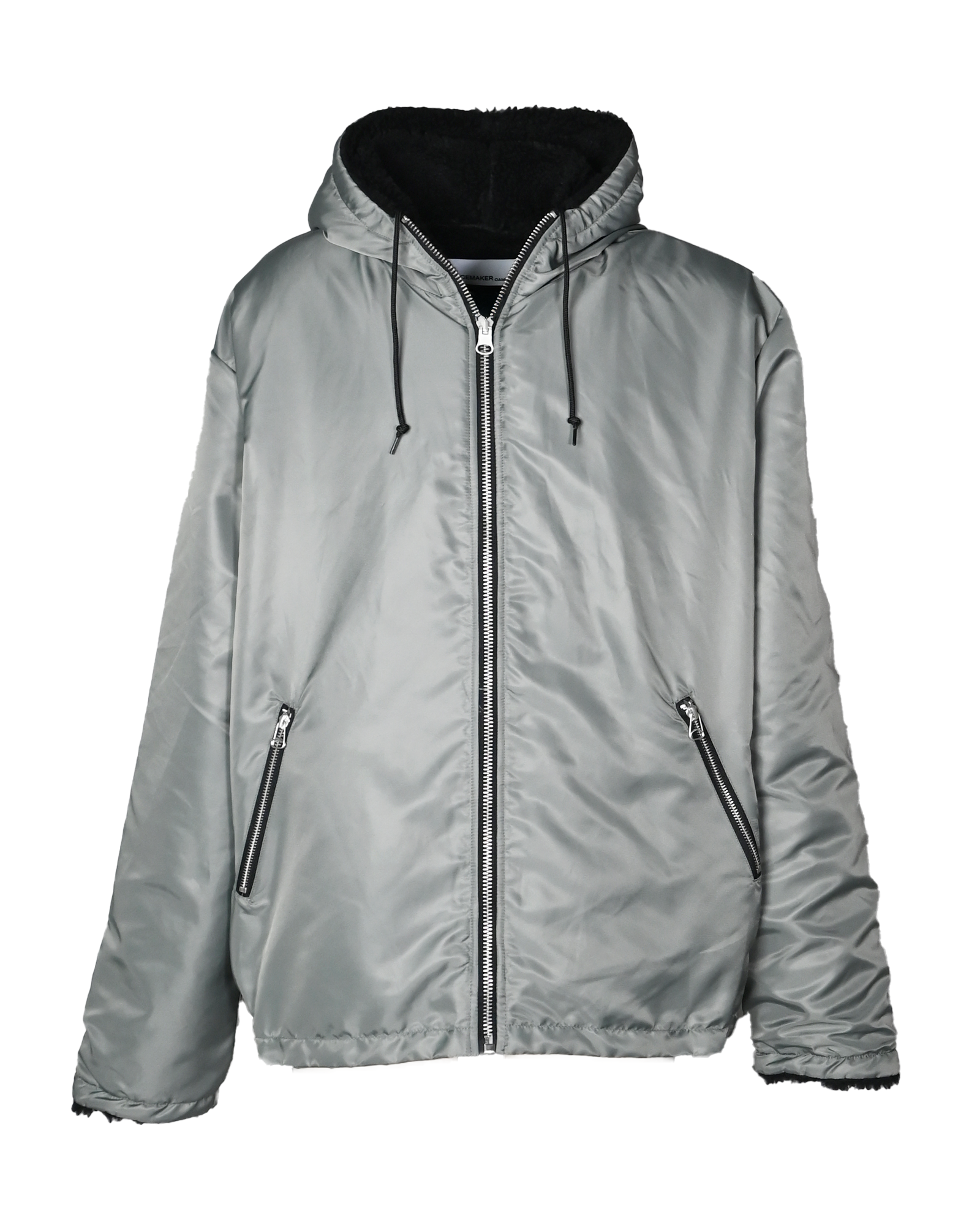 PEACEMAKER OAMC・オーエーエムシー - ジャケット TEDDY REVERSIBLE HOODIE / BLACK