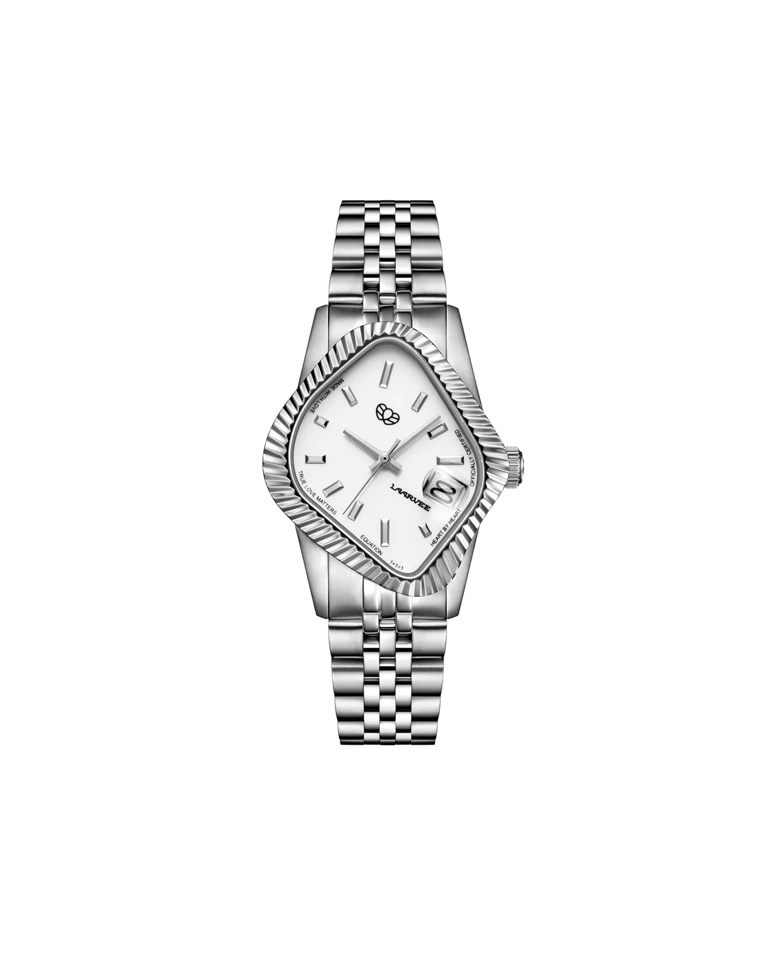 LAARVEE WATCH / PEA003 / WHITE×SILBER