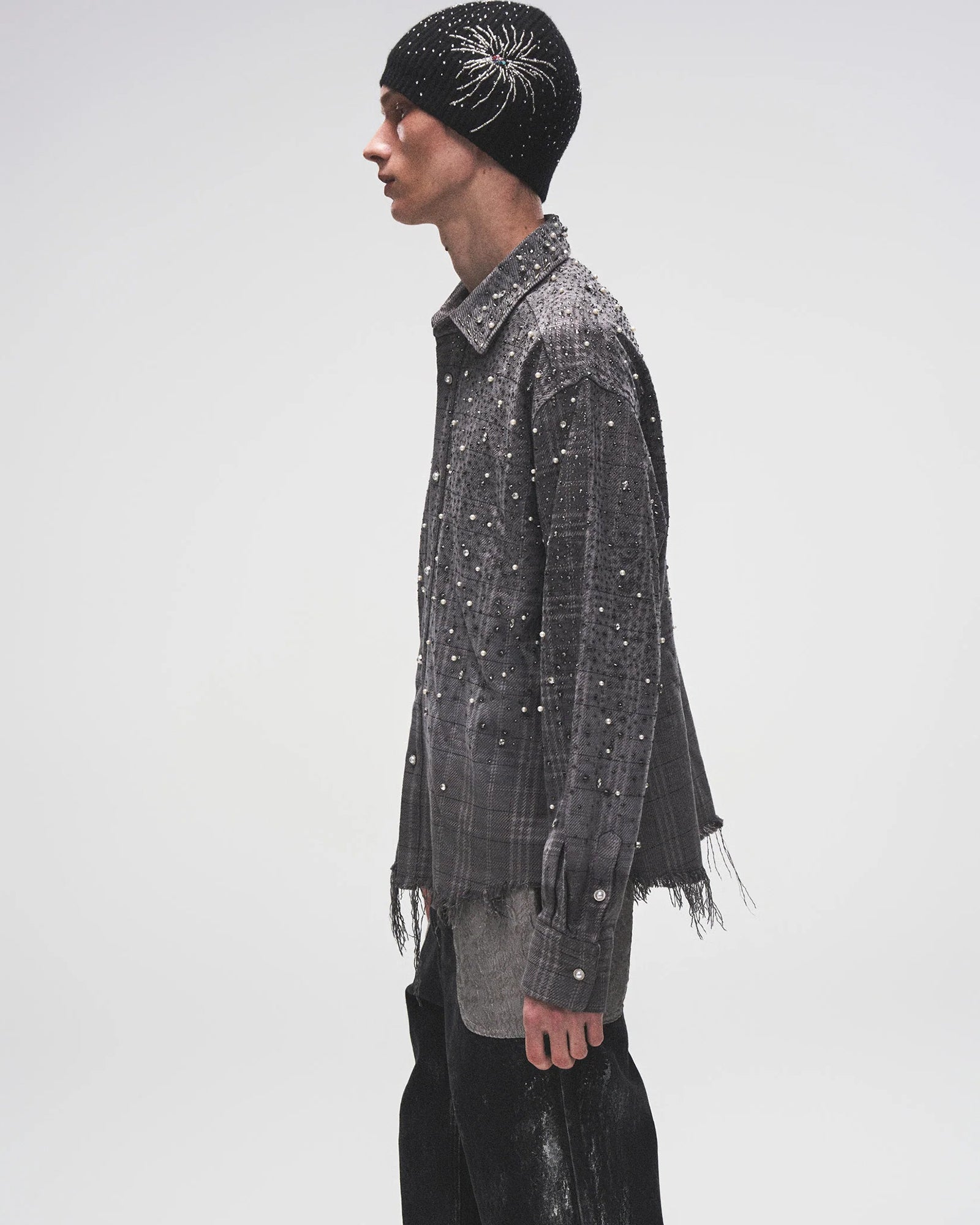 BIRTH OF ROYAL CHILD・バース・オブ・ロイヤル・チャイルド - シャツ PEARL AND DIAMOND SHIRT / BLACK