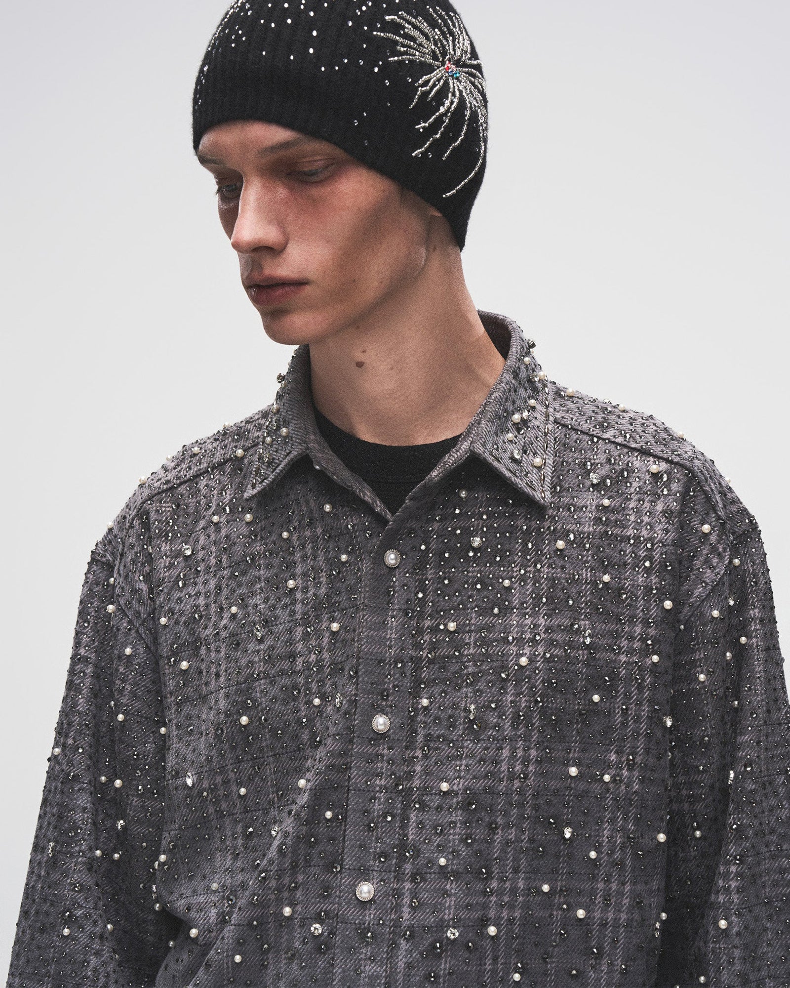 BIRTH OF ROYAL CHILD・バース・オブ・ロイヤル・チャイルド - シャツ PEARL AND DIAMOND SHIRT / BLACK