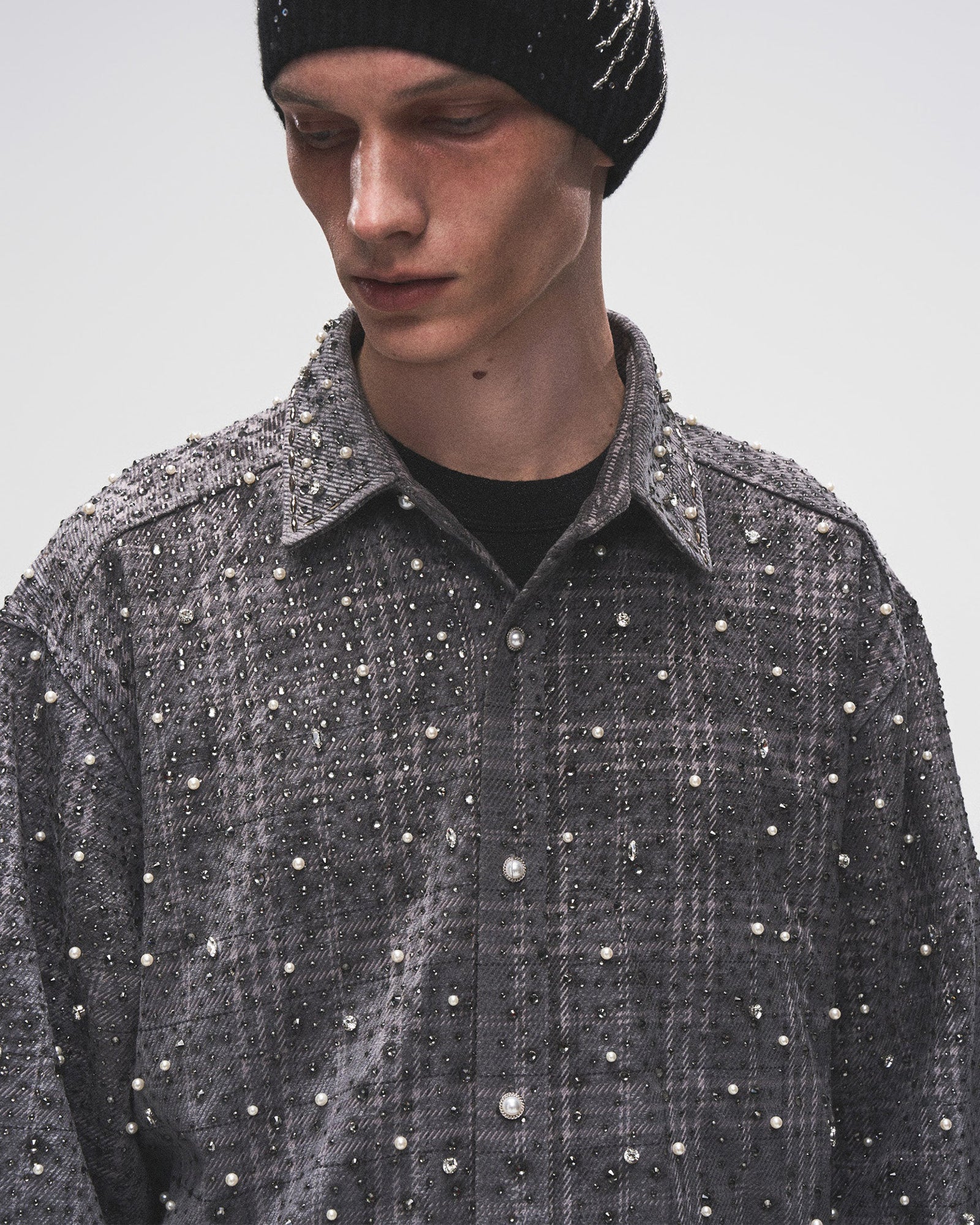 BIRTH OF ROYAL CHILD・バース・オブ・ロイヤル・チャイルド - シャツ PEARL AND DIAMOND SHIRT / BLACK