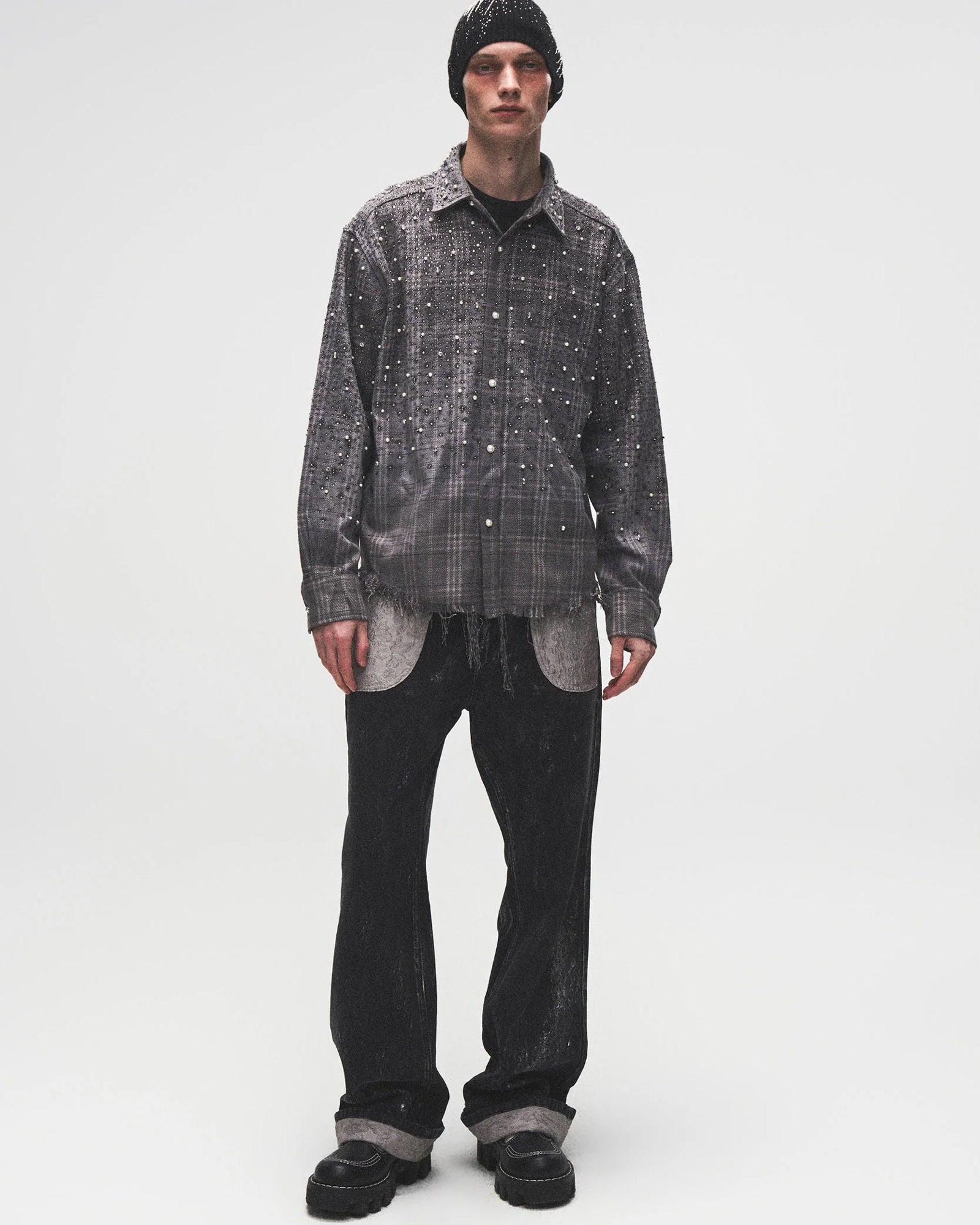 BIRTH OF ROYAL CHILD・バース・オブ・ロイヤル・チャイルド - シャツ PEARL AND DIAMOND SHIRT / BLACK