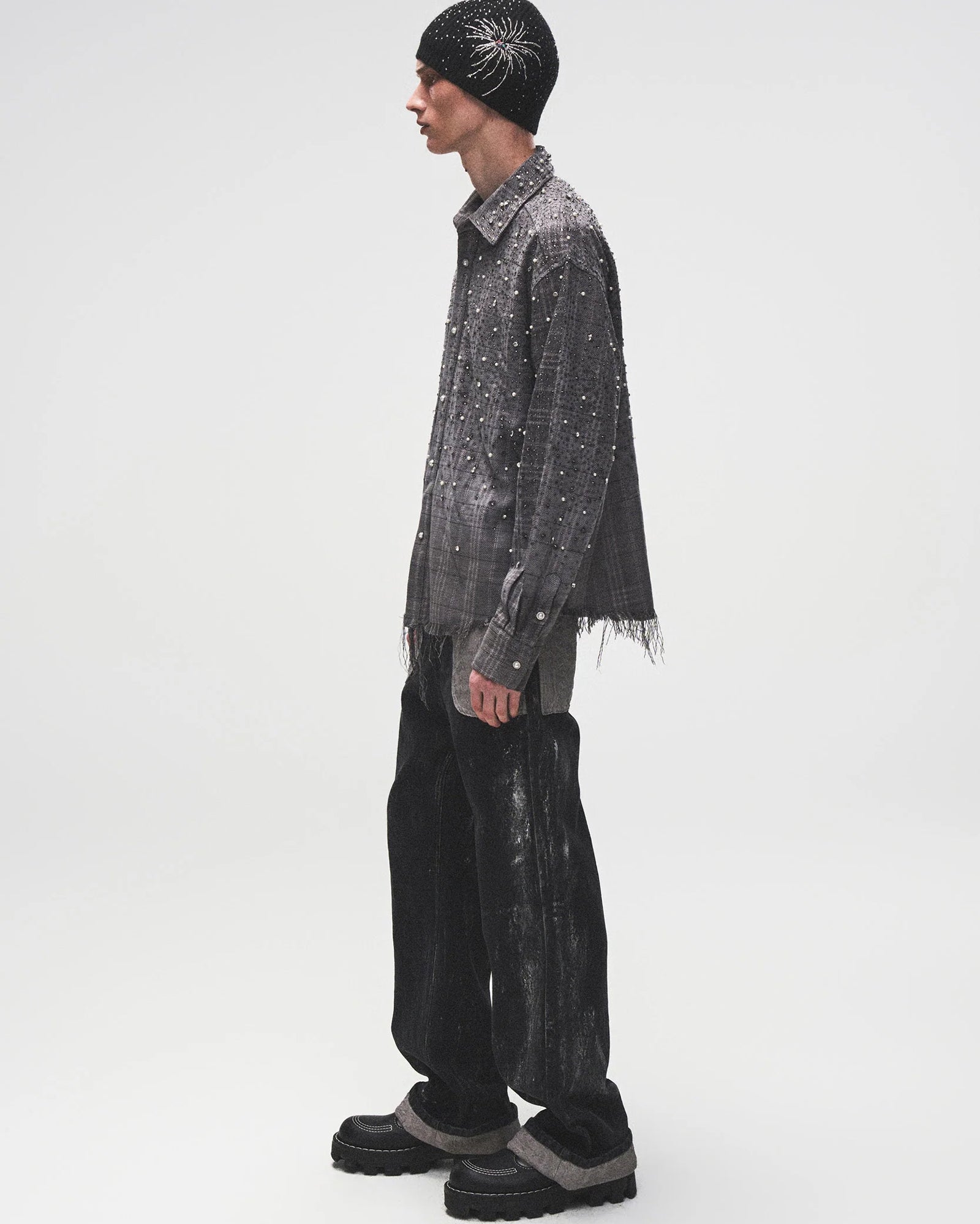 BIRTH OF ROYAL CHILD・バース・オブ・ロイヤル・チャイルド - シャツ PEARL AND DIAMOND SHIRT / BLACK