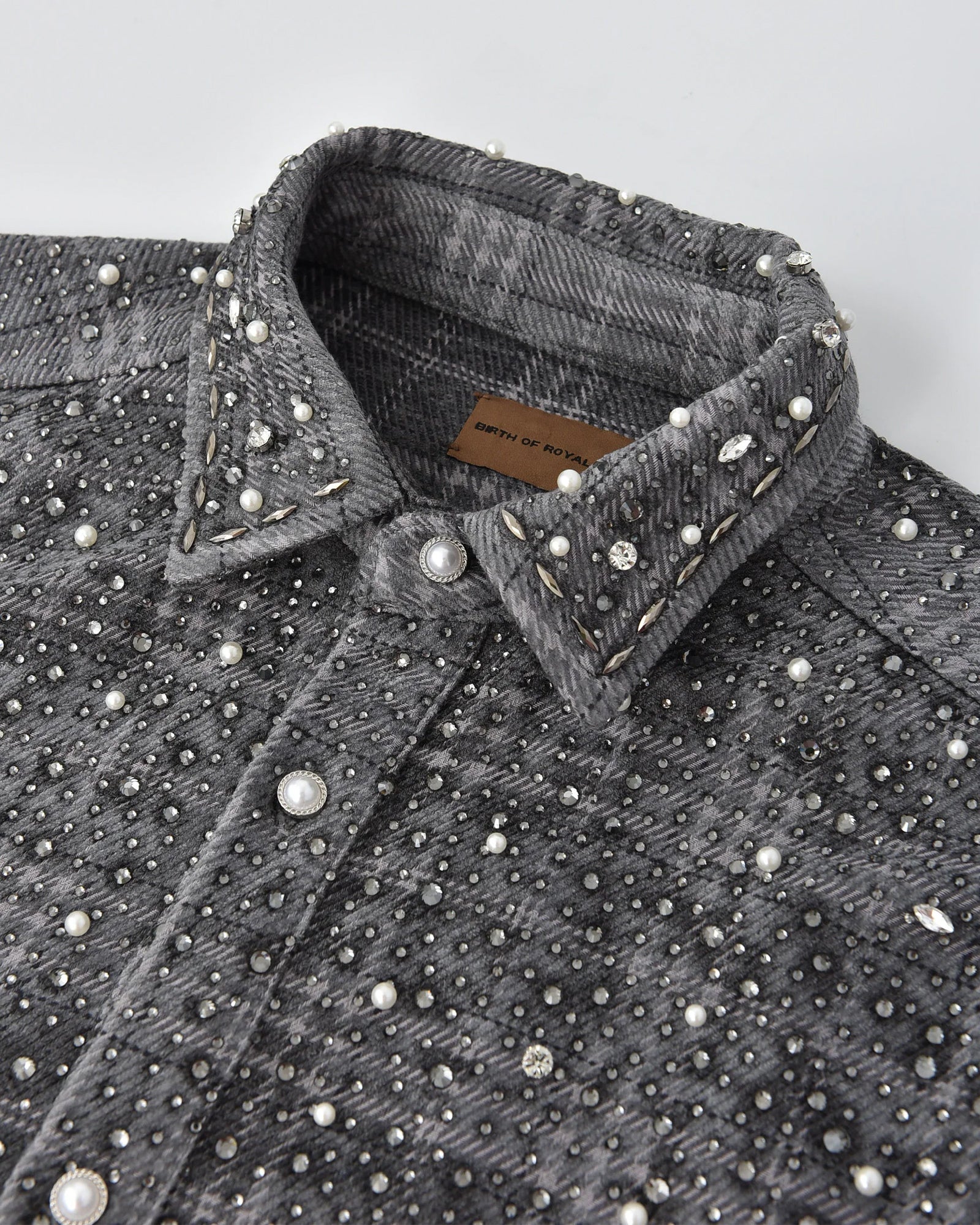 BIRTH OF ROYAL CHILD・バース・オブ・ロイヤル・チャイルド - シャツ PEARL AND DIAMOND SHIRT / BLACK