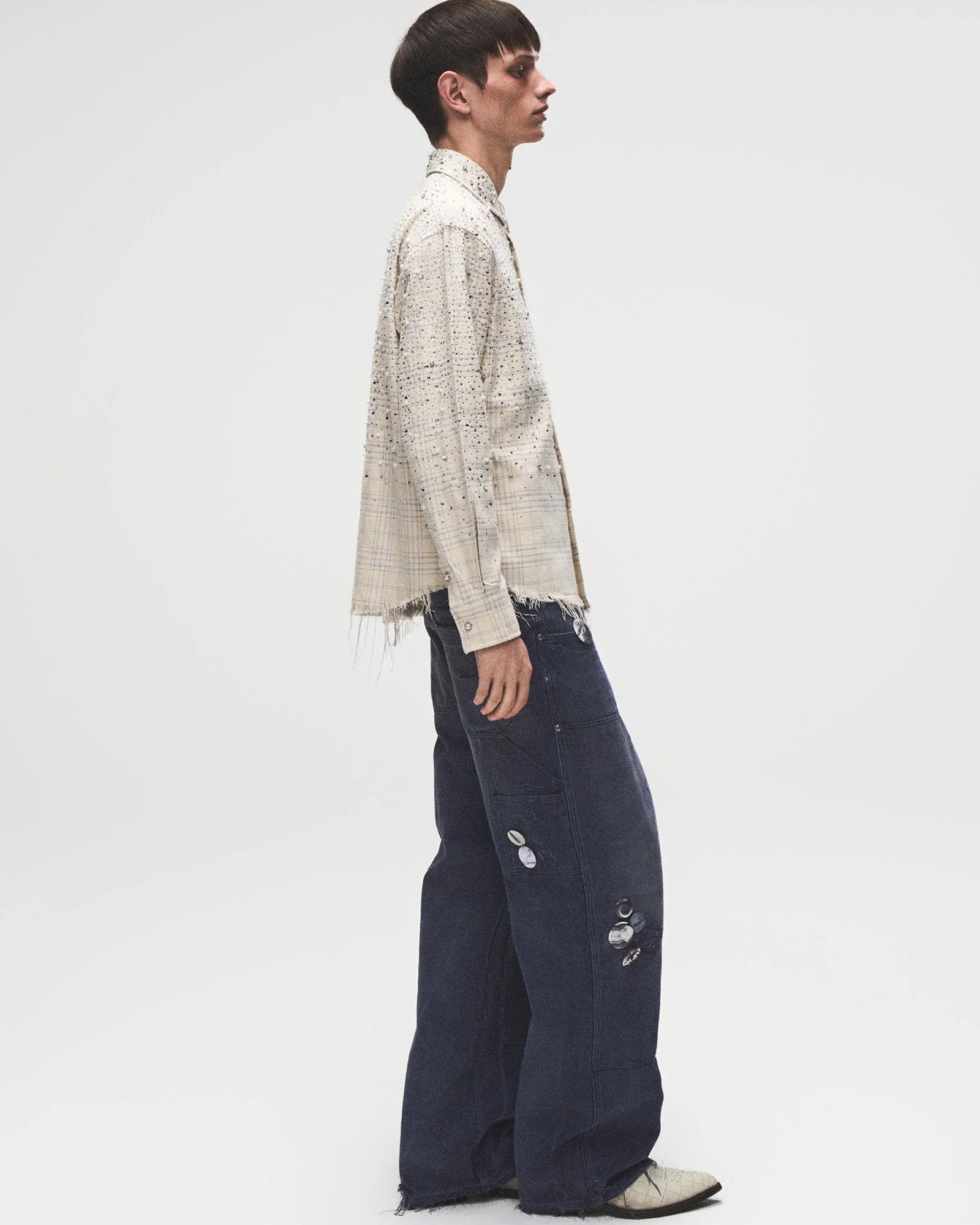 BIRTH OF ROYAL CHILD・バース・オブ・ロイヤル・チャイルド - シャツ PEARL AND DIAMOND SHIRT / WHITE