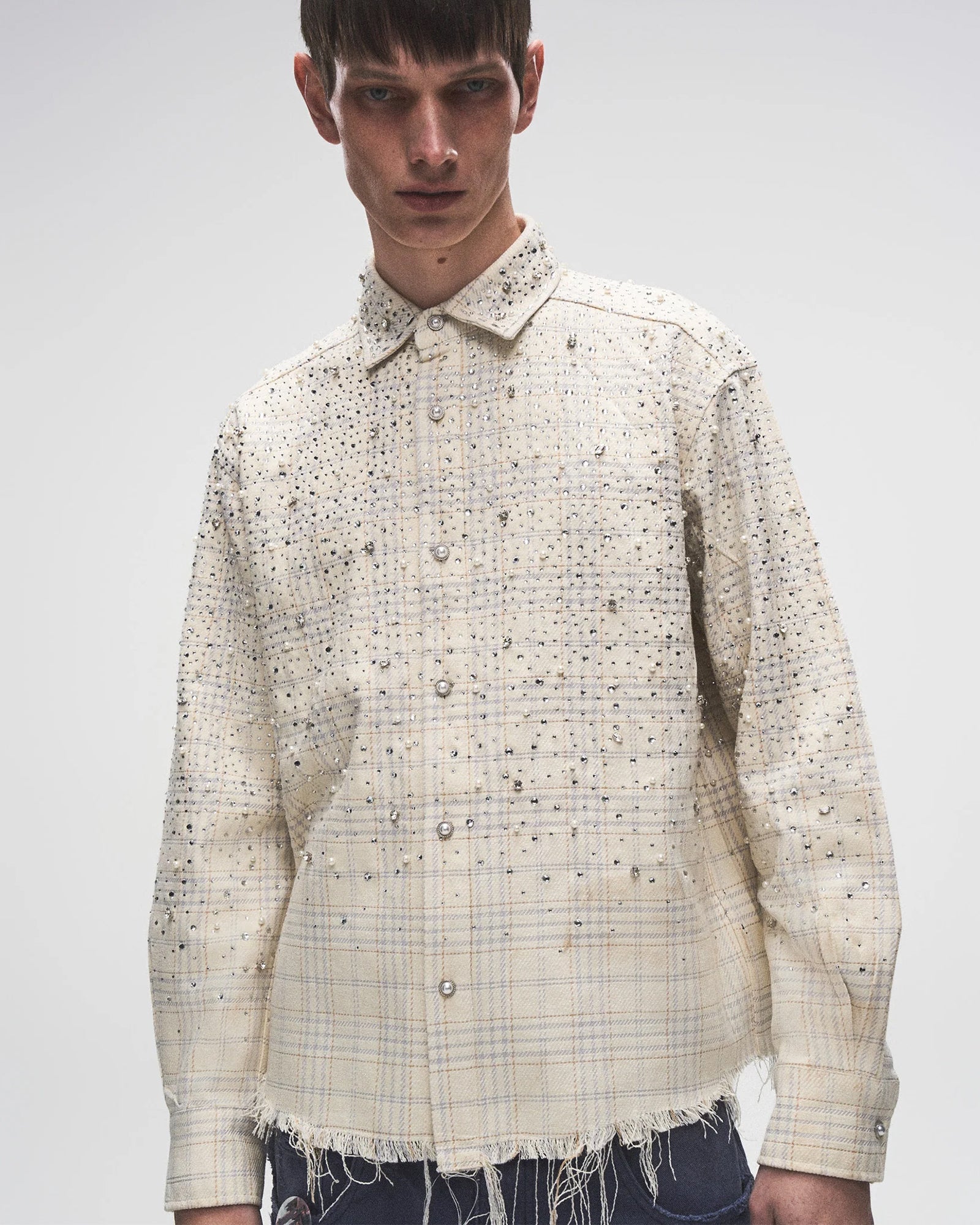 BIRTH OF ROYAL CHILD・バース・オブ・ロイヤル・チャイルド - シャツ PEARL AND DIAMOND SHIRT / WHITE