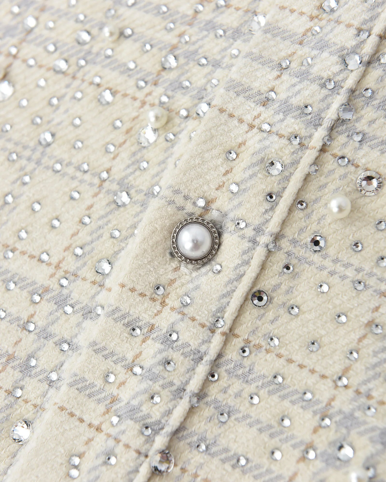BIRTH OF ROYAL CHILD・バース・オブ・ロイヤル・チャイルド - シャツ PEARL AND DIAMOND SHIRT / WHITE