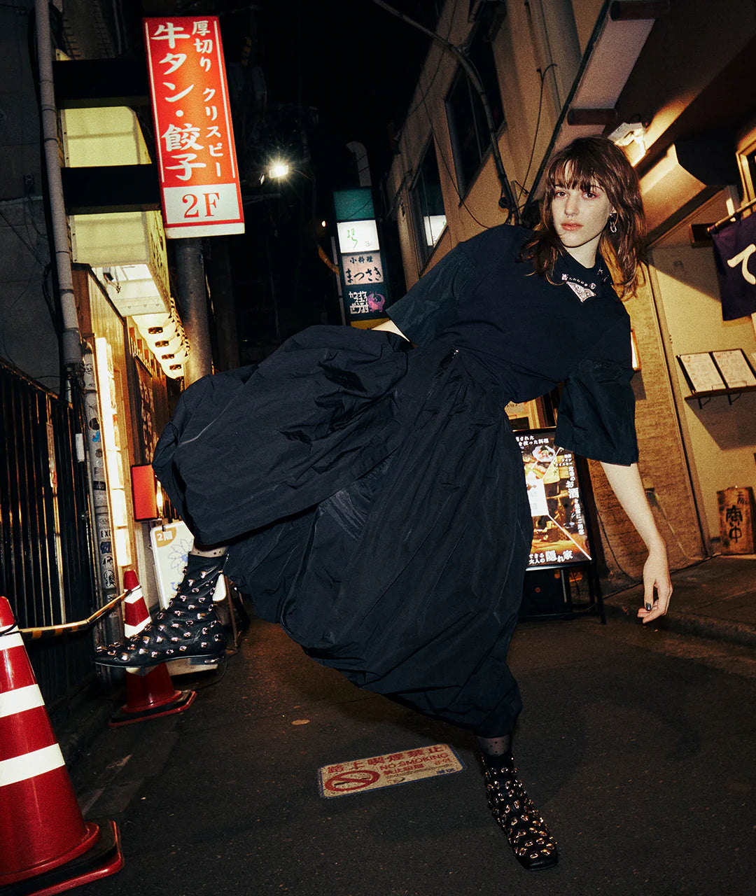 PHENIX・フェニックス - Tシャツ・カットソー ASYMMETRIC DRAPE TIE BLOUSE TEE / WHITE