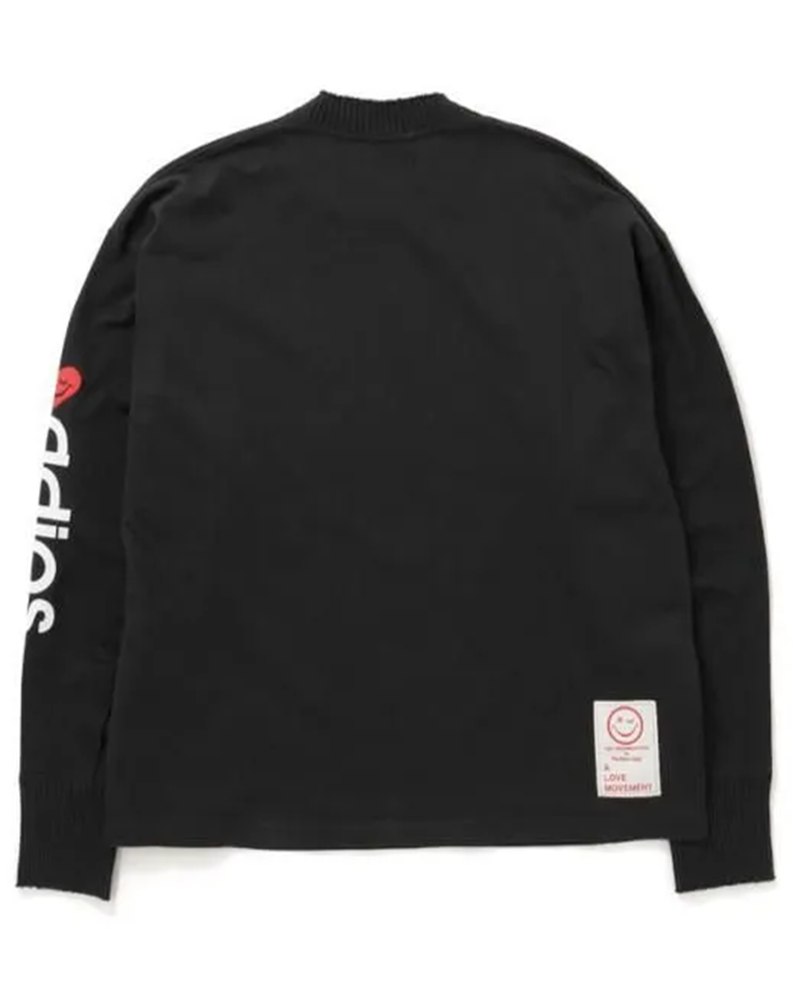 A LOVE MOVEMENT・ア・ラブ・ムーブメント - L/S Tシャツ Perfect ribs × A LOVE MOVEMENT LONG SLEEVE T SHIRTS / BLACK