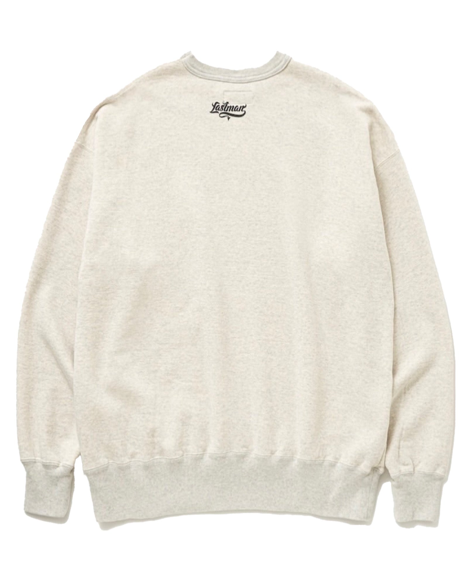 LASTMAN・ラストマン -  PRINTED CREW NECK "EASY RIDER” / OATMEAL