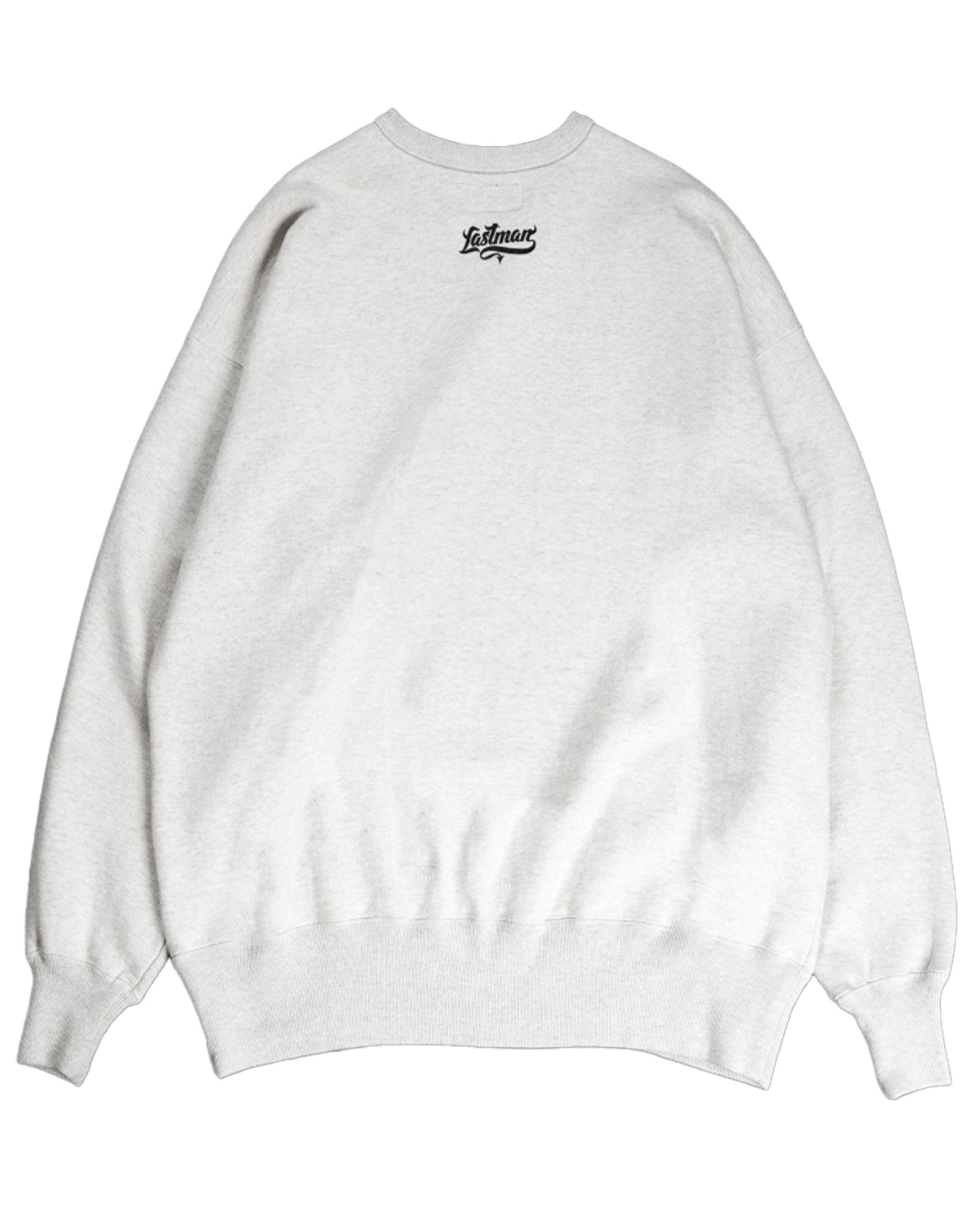 LASTMAN・last man -  PRINTED CREW NECK "OIL" / OATMEAL