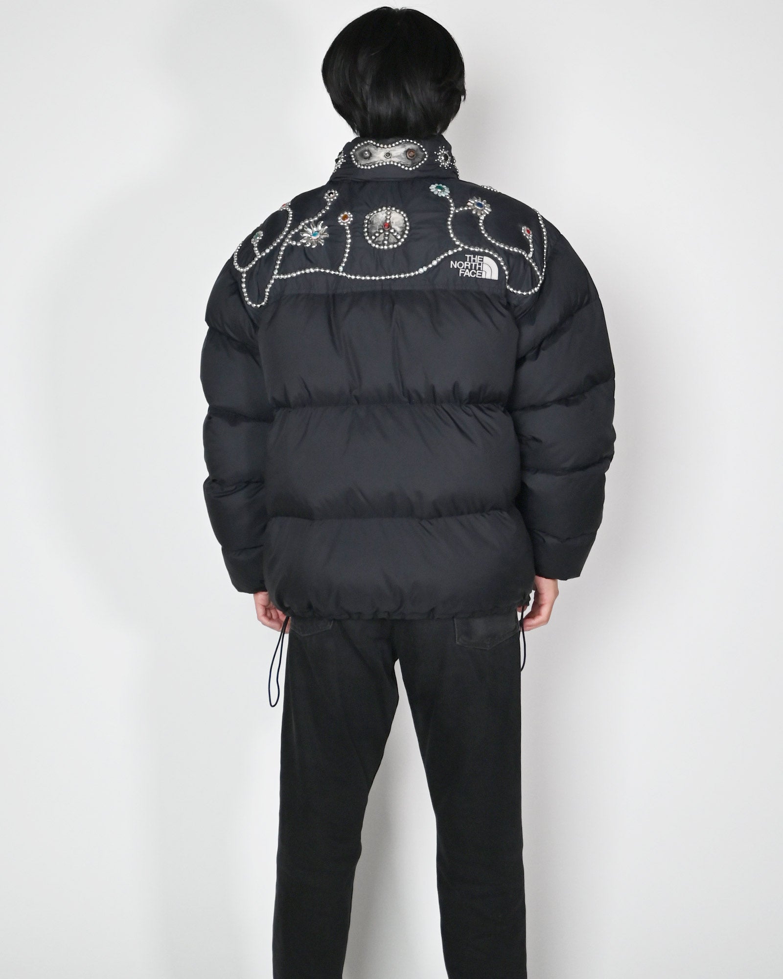 PROLETA RE ART・プロレタ リ アート - ダウンジャケット STUDS CUSTOMIZED VINTAGE DOWN JACKET(XXL) / MULTI