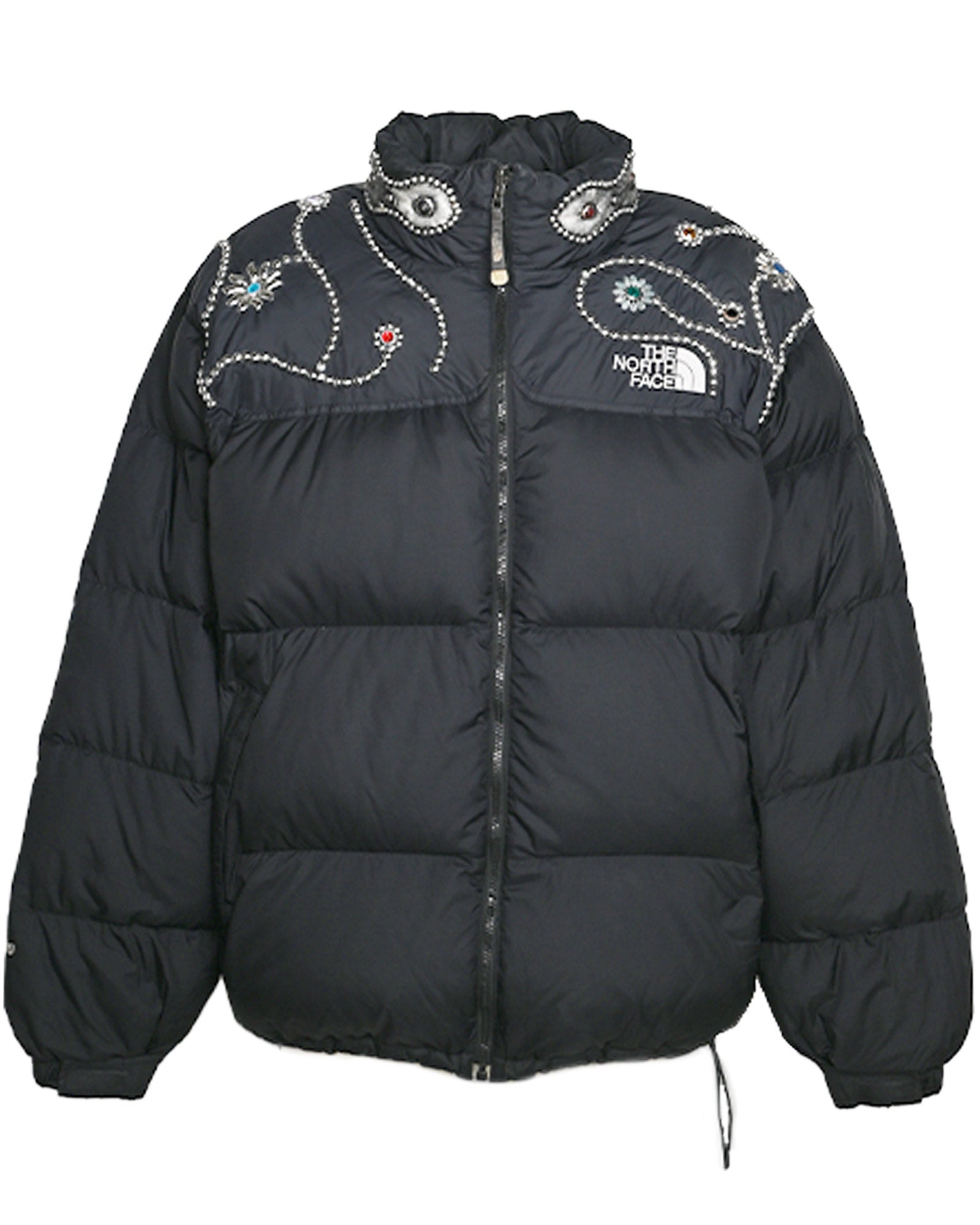 STUDS CUSTOMIZED VINTAGE DOWN JACKET(XXL) / MULTI