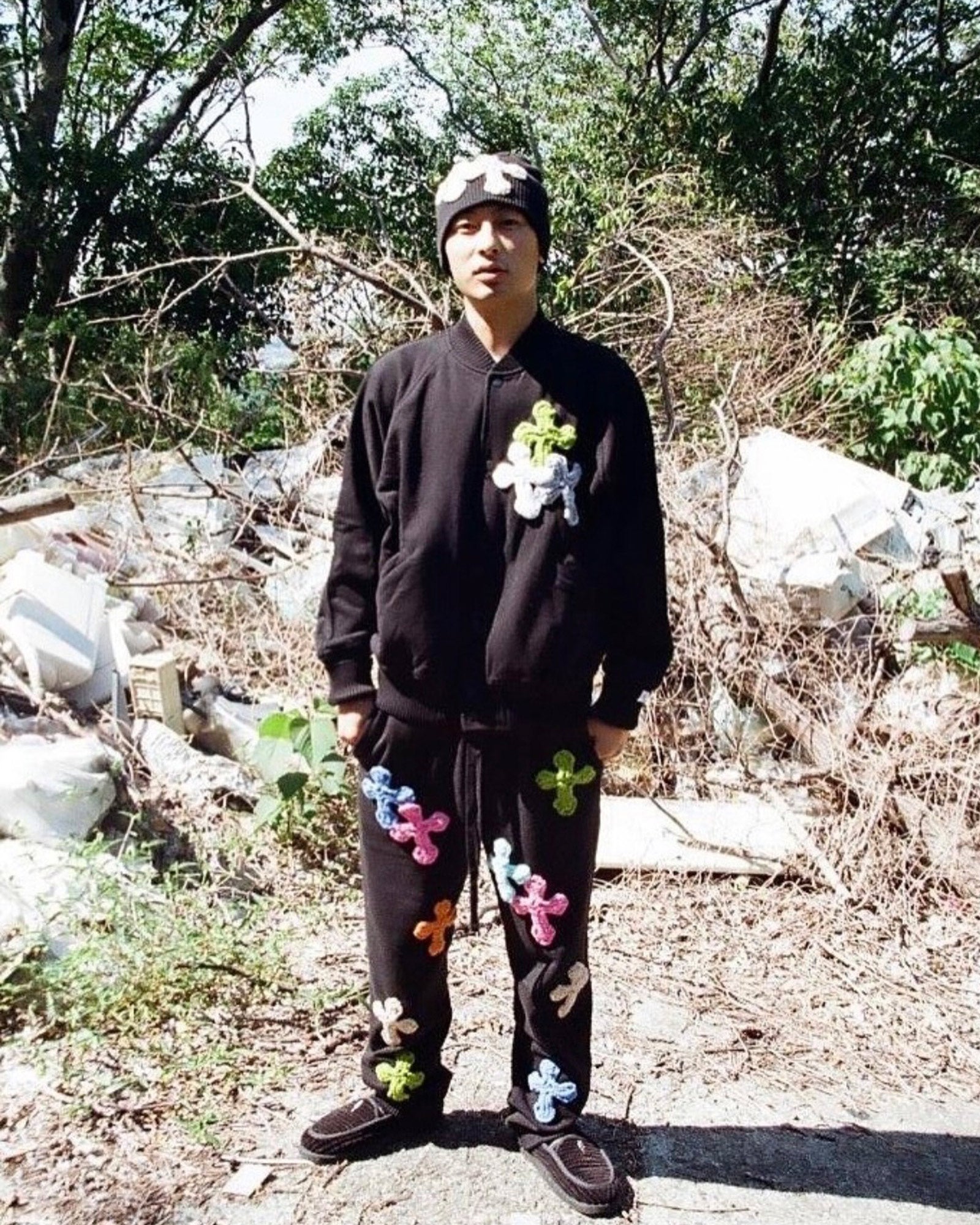 Perfectribs・パーフェクトリブズ - スウェットパンツ STRAIGHT WIDE PANTS-1 / BLACK