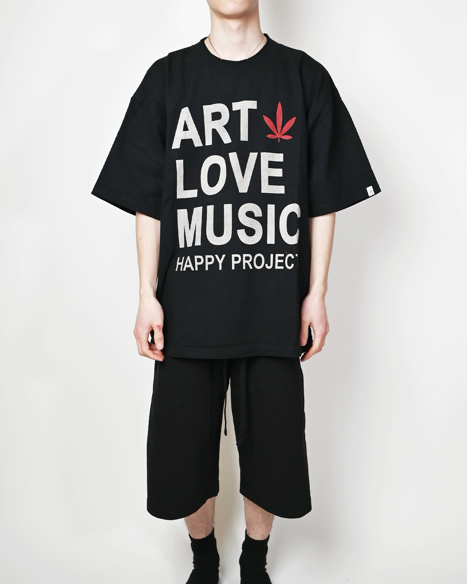 Perfectribs × ART LOVE MUSIC BASIC SHORT SLEEVE T-SHIRTS / BLACK