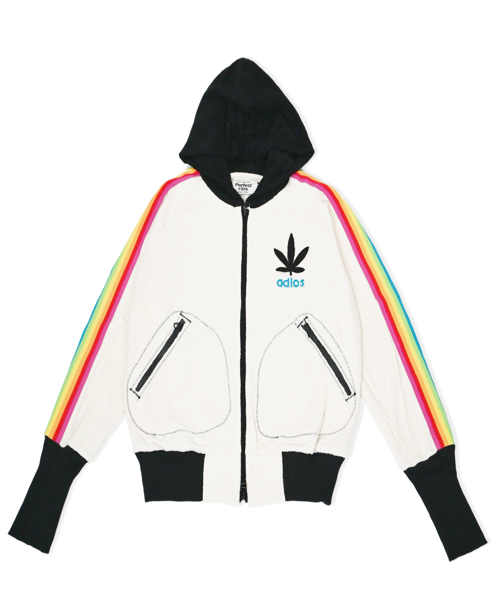 IMABARI PILC ZIP HOODIE/BEVERLY HILLS (S) / BLACK