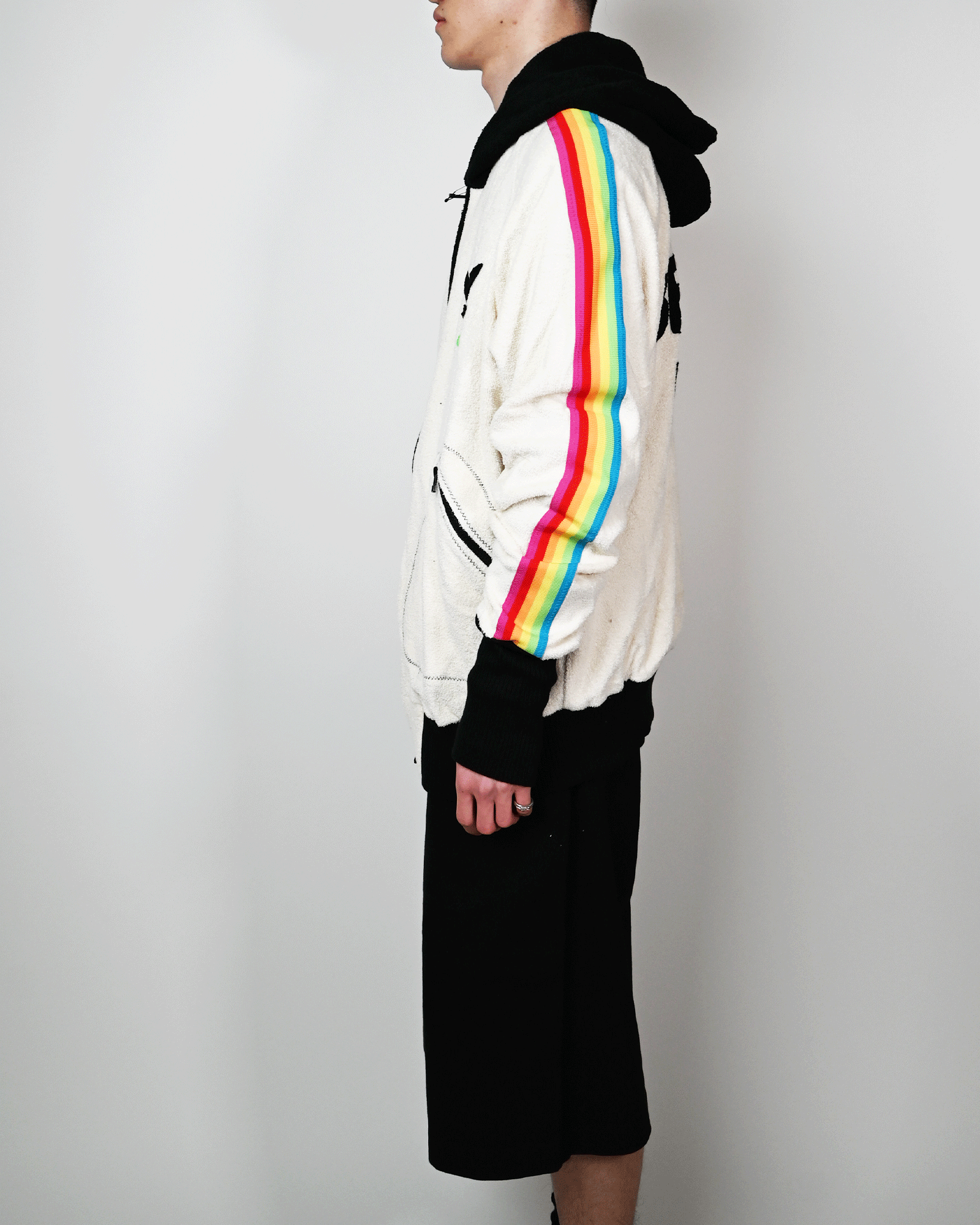 Perfectribs × IMABARI PILC ZIP HOODIE/BEVERLY HILLS (XL) / BLACK