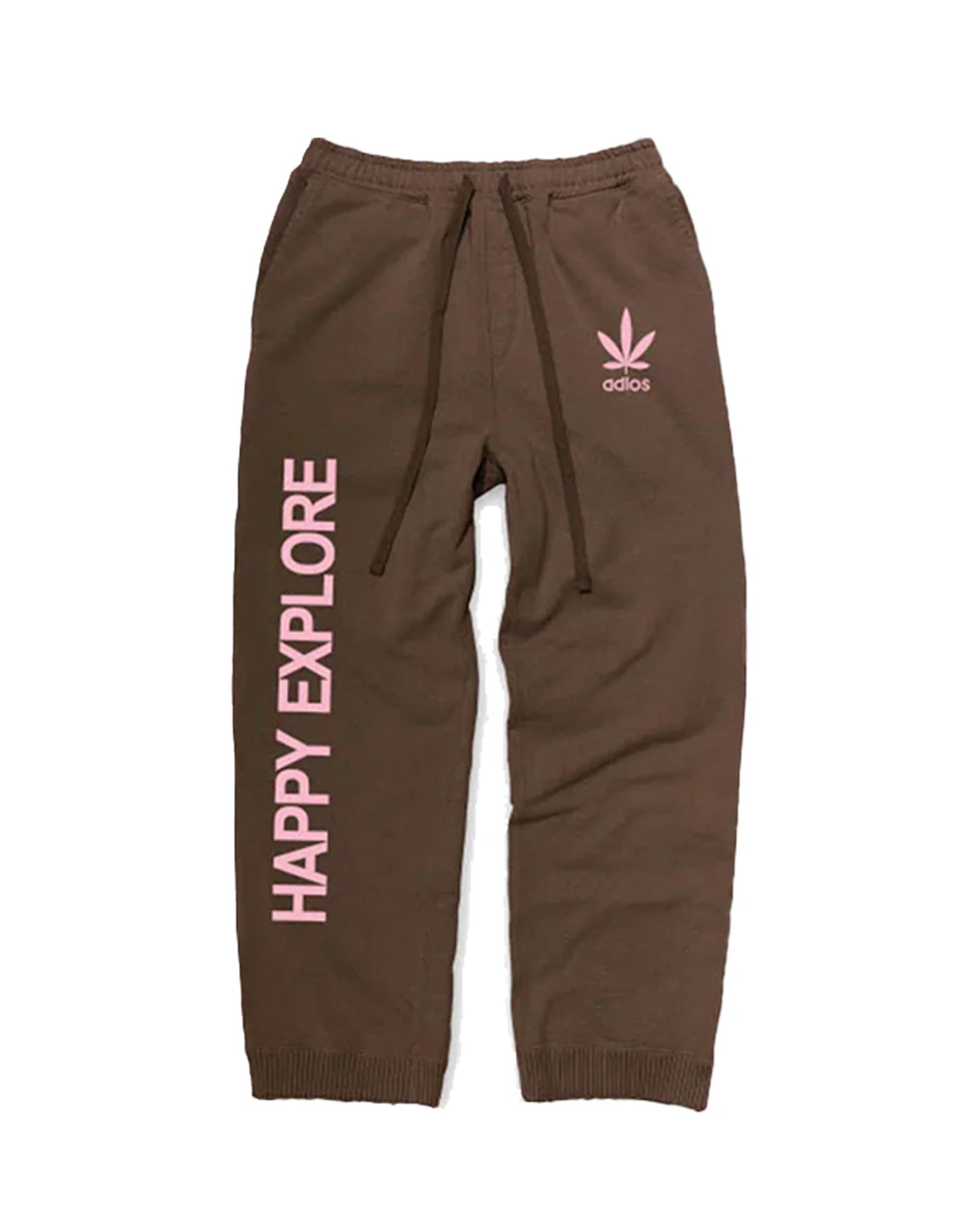 STRAIGHT WIDE PANTS HAPPY EXPLORE / BROWN