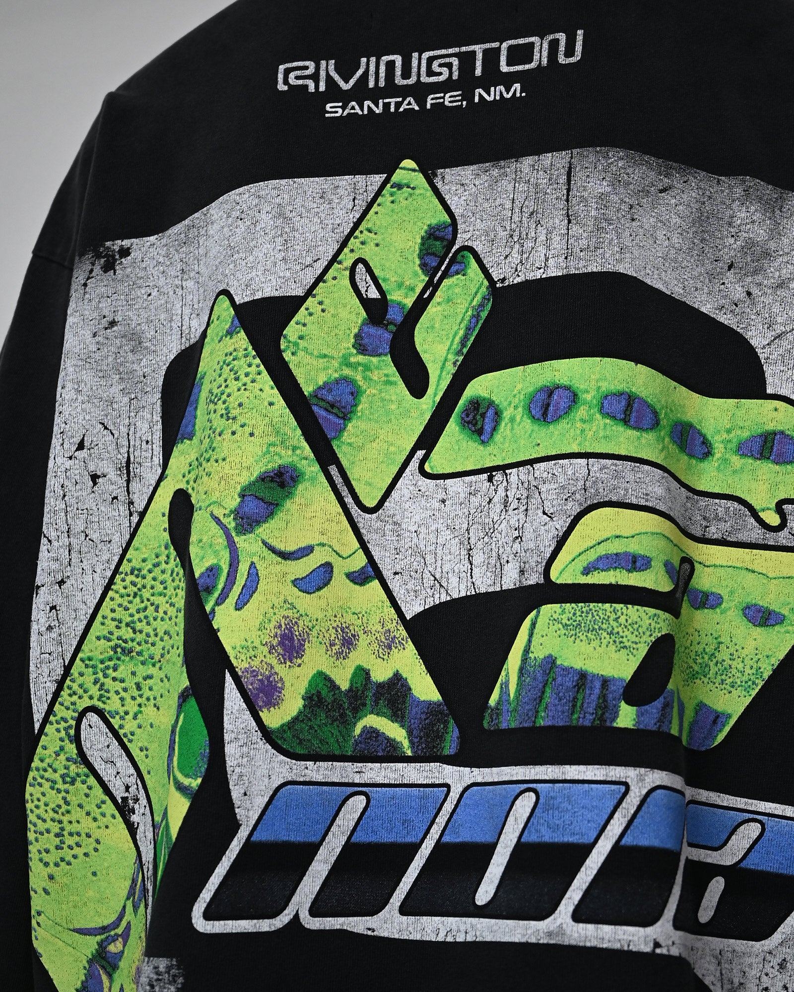 RRR123・リヴィントン ロイ レビス - L/S Tシャツ RADICAL PAPER GARDEN LS TEE / FADED BLACK
