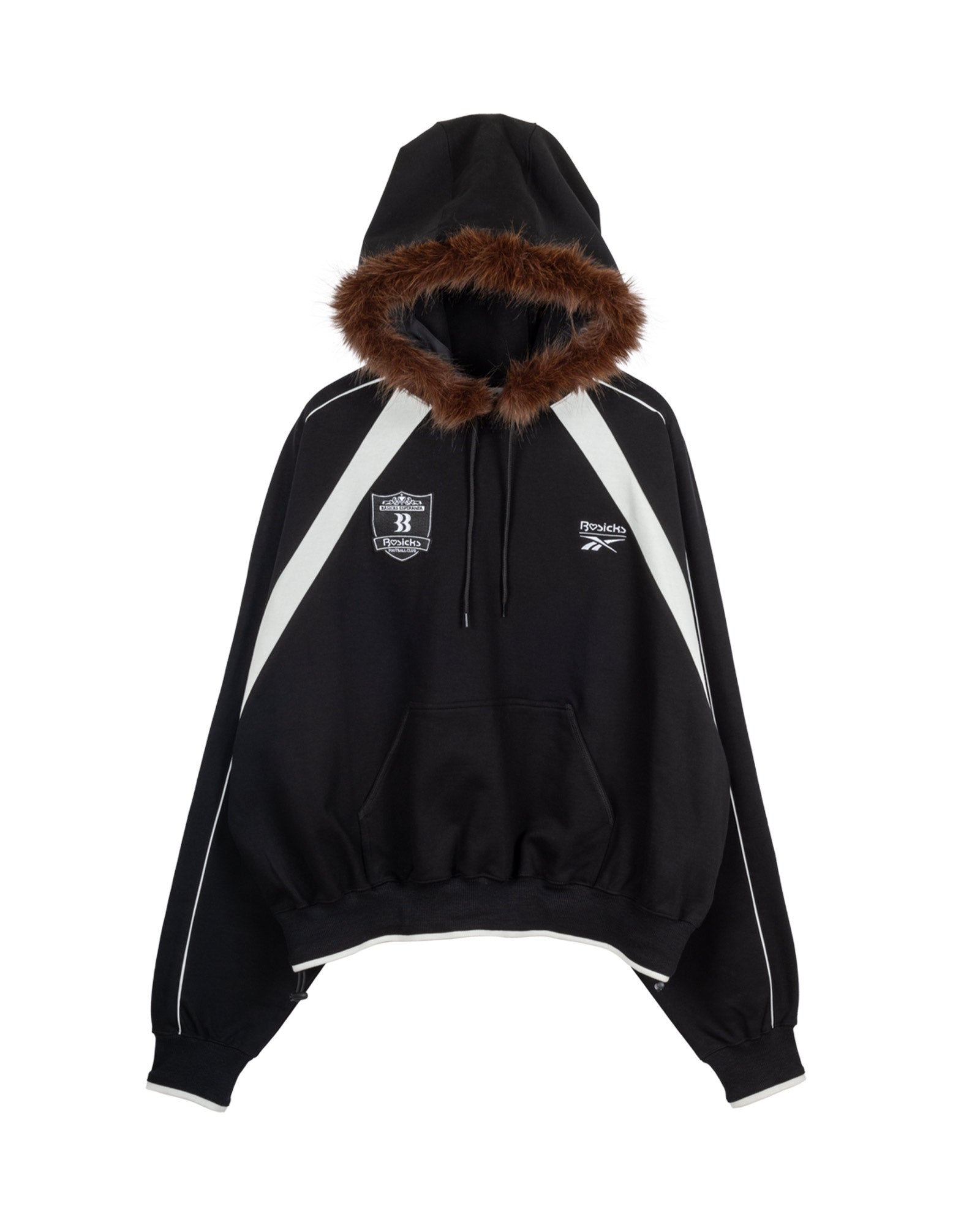 BASICKS × REEBOK UNIFORM SWEAT HOODIE / BLACK
