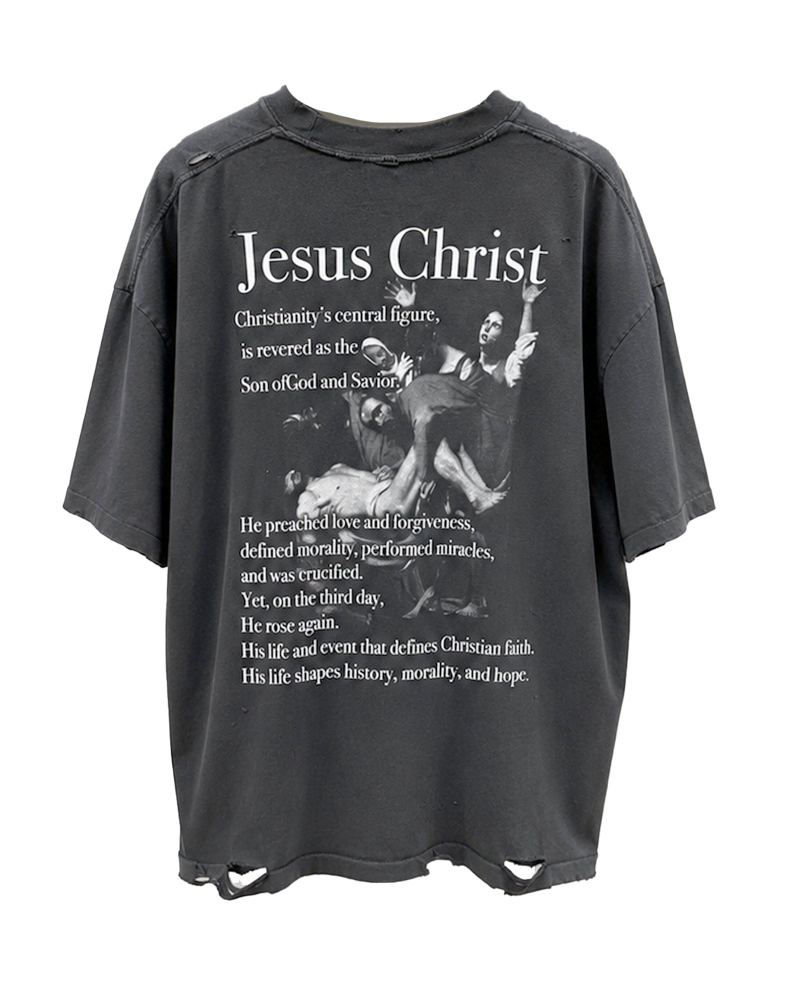 Rebelle de luxe・ルベルドゥリュクス - トップス "RDL S/S NEW JESUS TEE" / BLACK